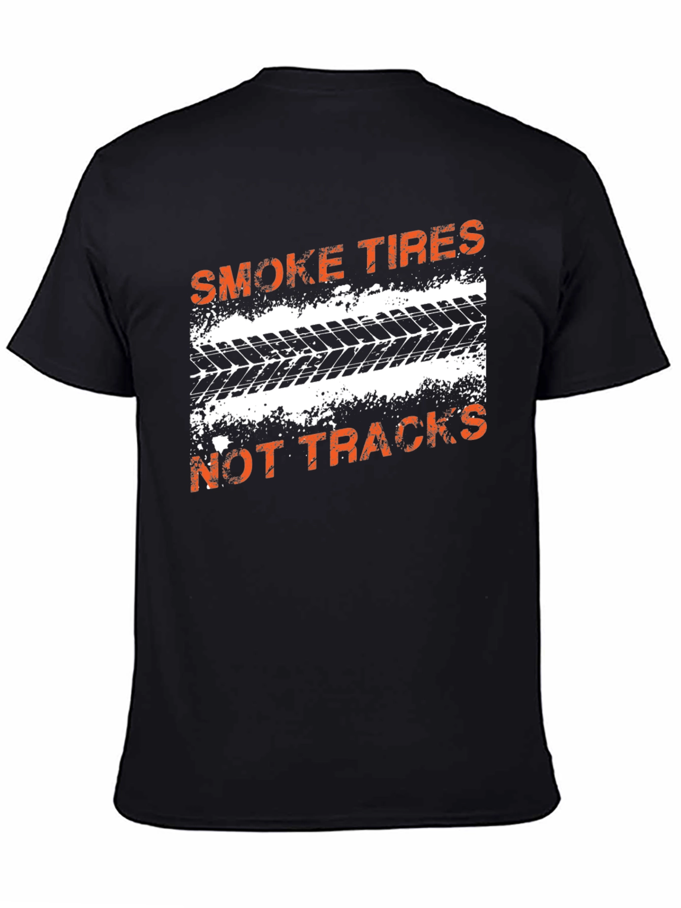 Smoke Tires T-Shirt - Mens Black Graphic Tee