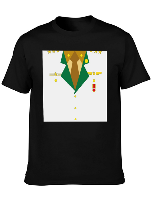 Geometric Military Uniform T-Shirt