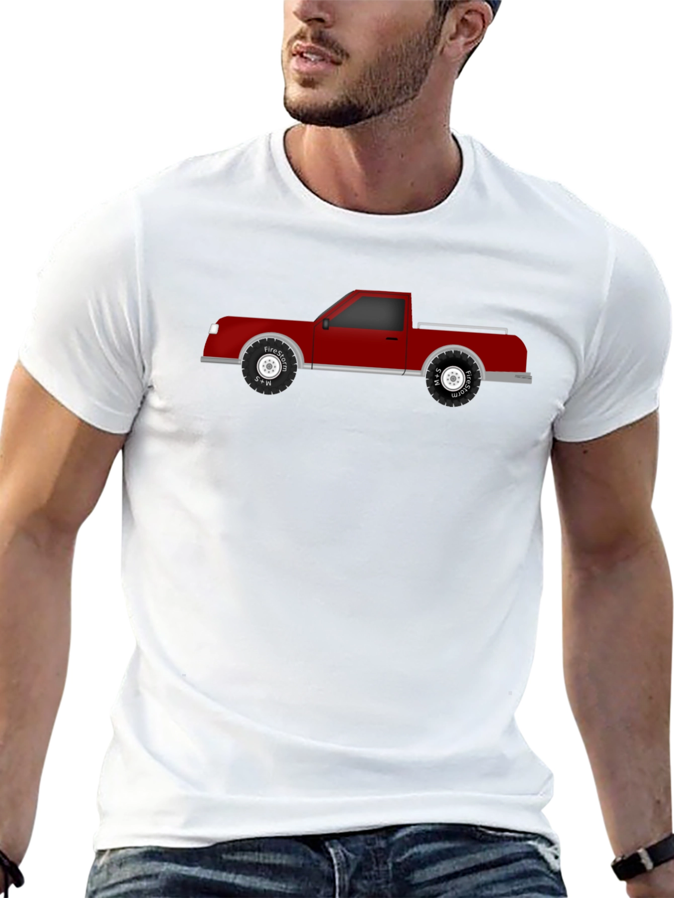 Red Truck Graphic Tee - Classic Style