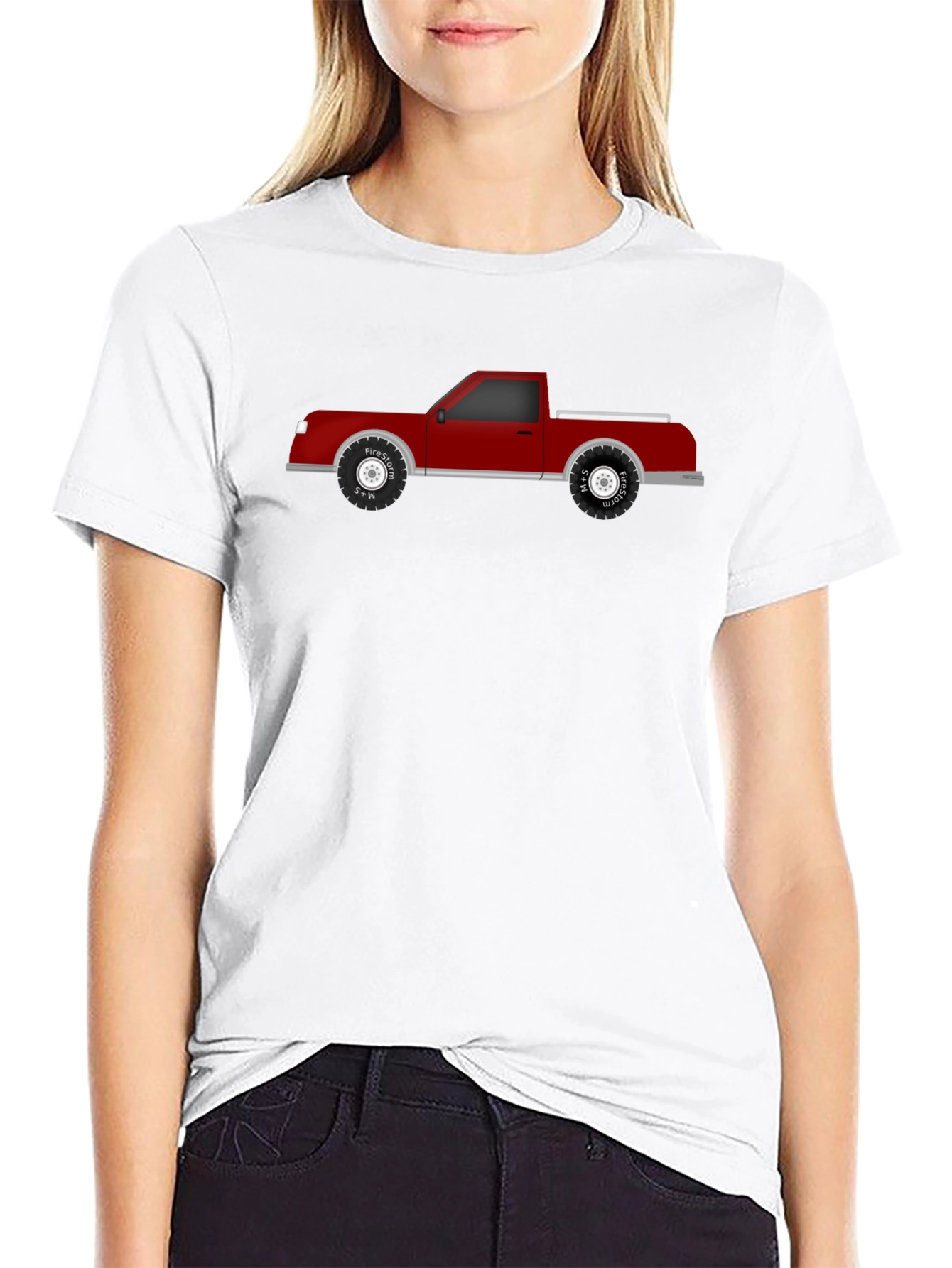 Red Truck Graphic Tee - Classic Style