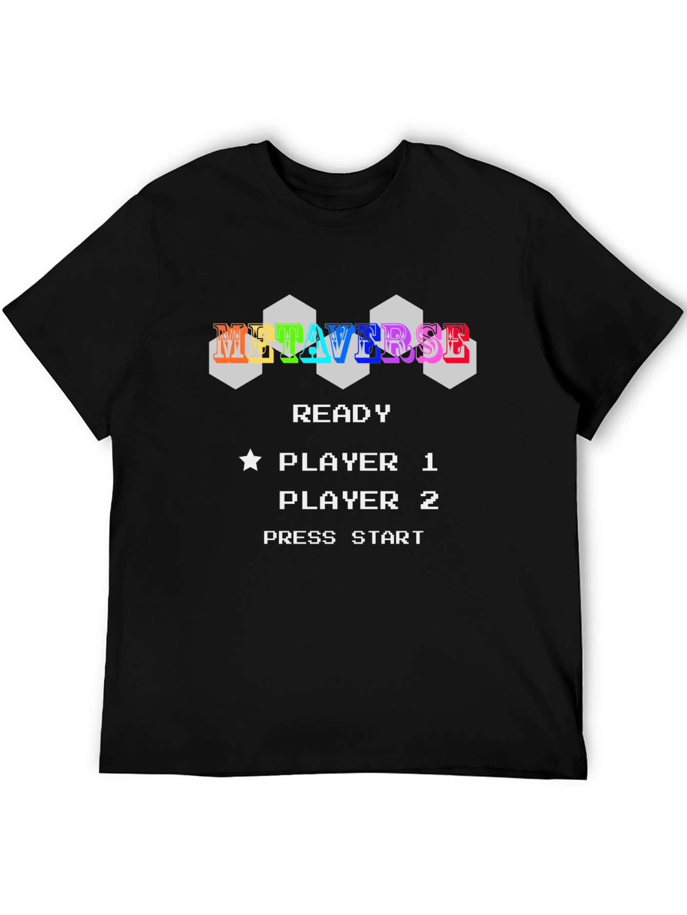 Metaverse Ready Player Tee - Retro Pixel Gamer Style