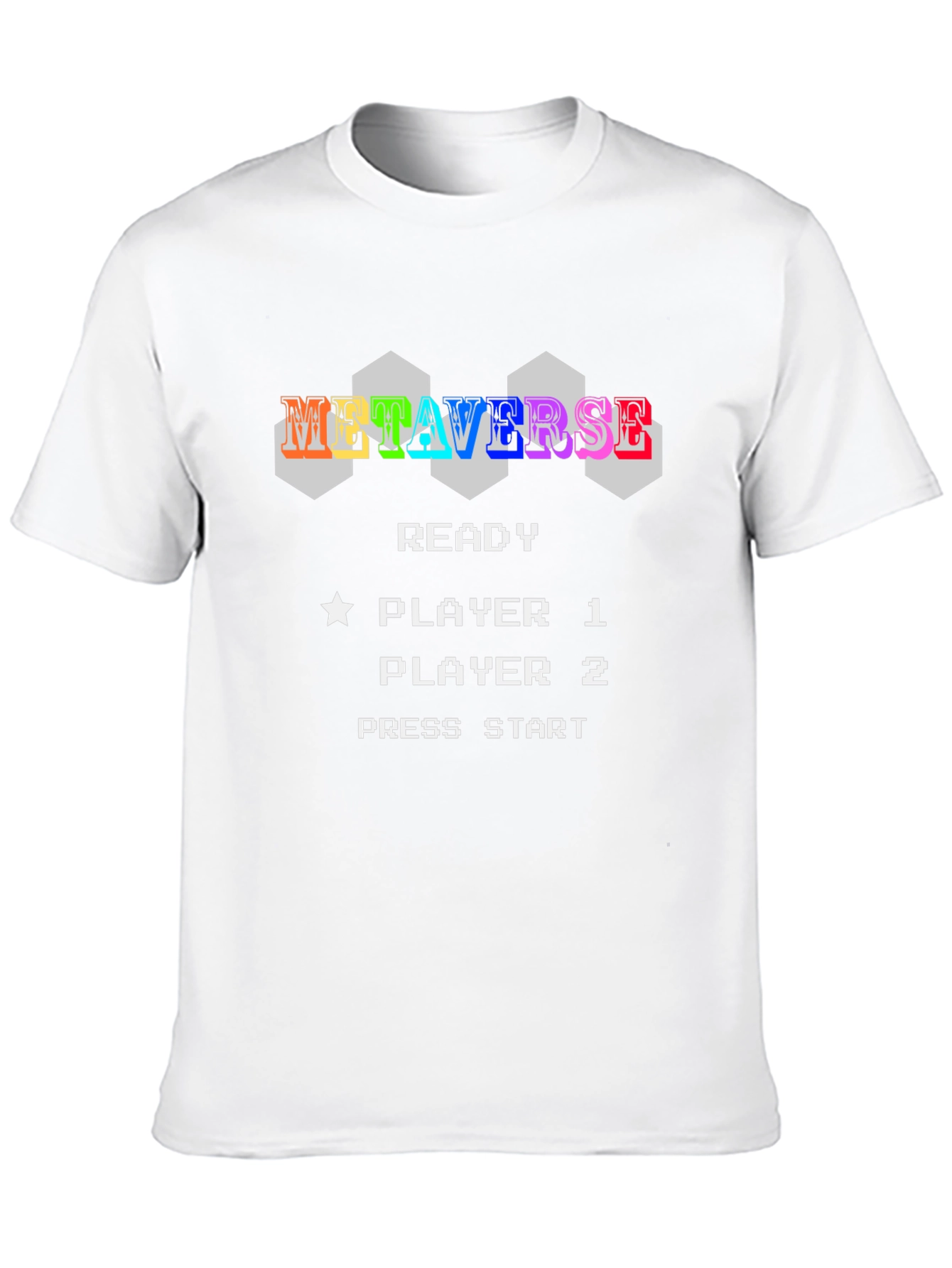 Metaverse Ready Player Tee - Retro Pixel Gamer Style