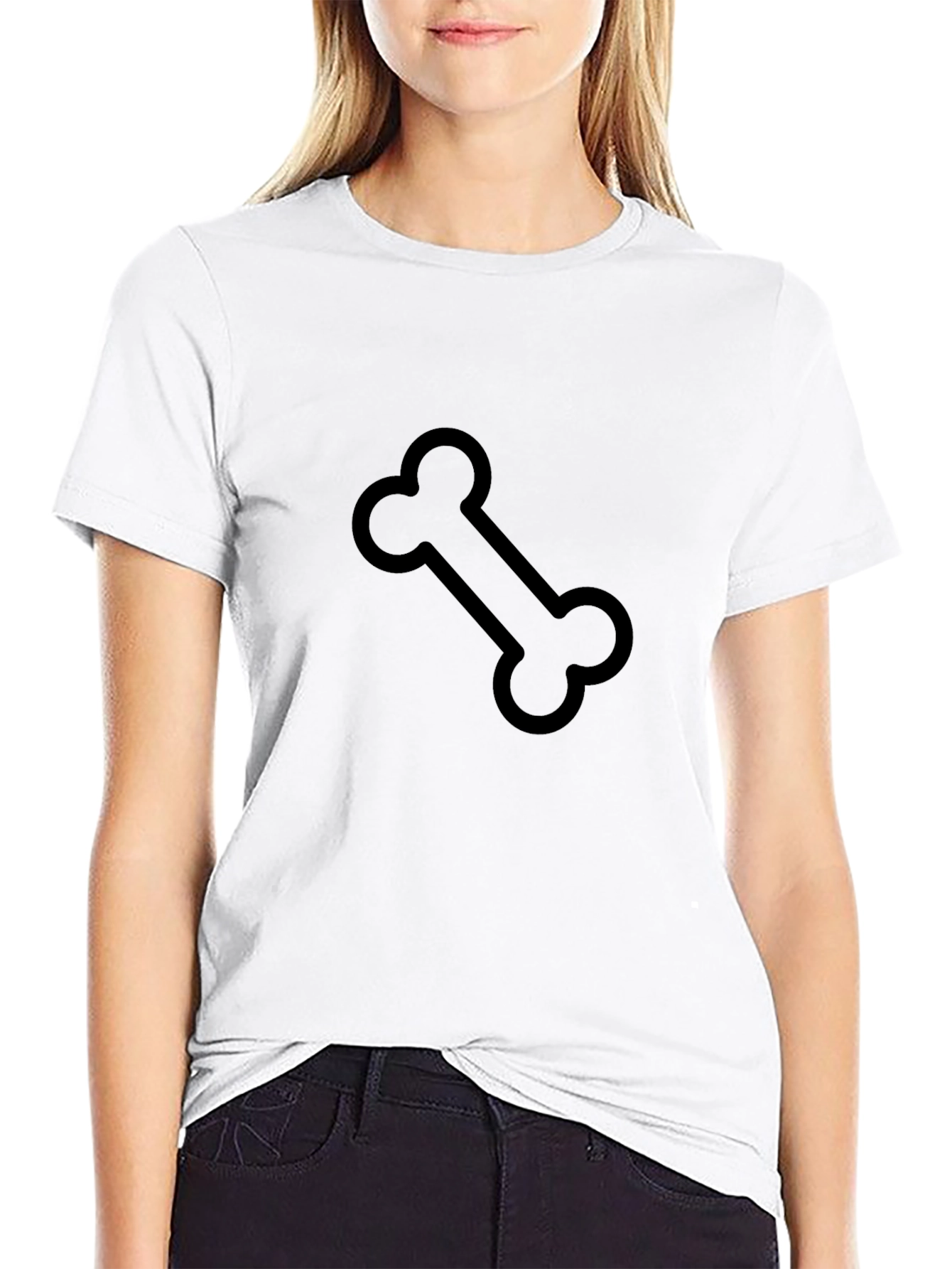 Bone Graphic T-Shirt - Casual Style