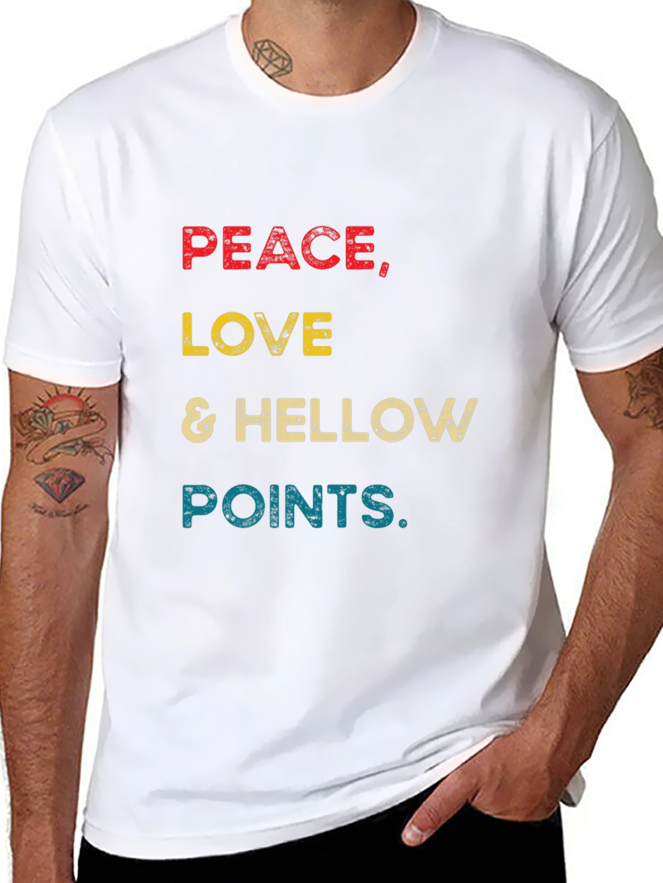 Peace Love & Hellow Points Graphic Tee