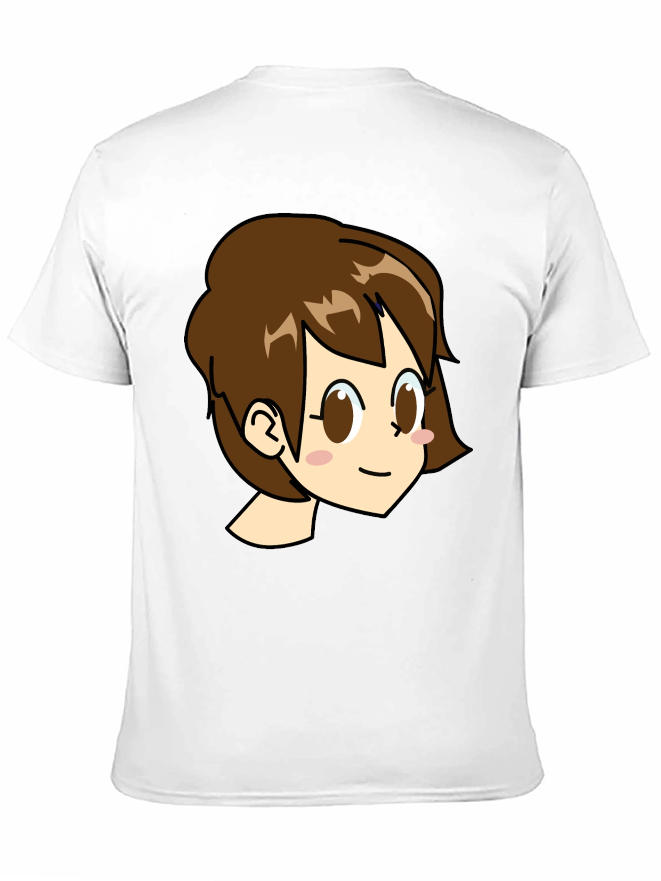 Cute Anime Girl Graphic Black T-Shirt