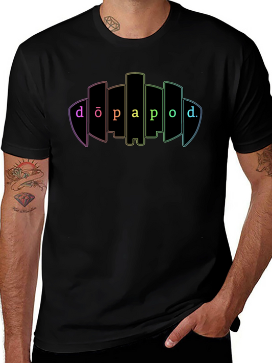 Dopapod Graphic T-Shirt - Black Crew Neck Tee