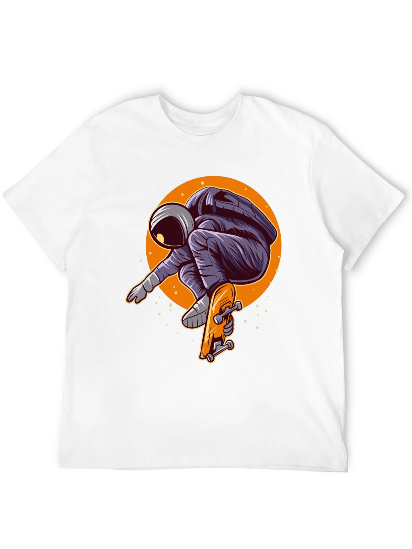 Astronaut Skateboarder Graphic Tee