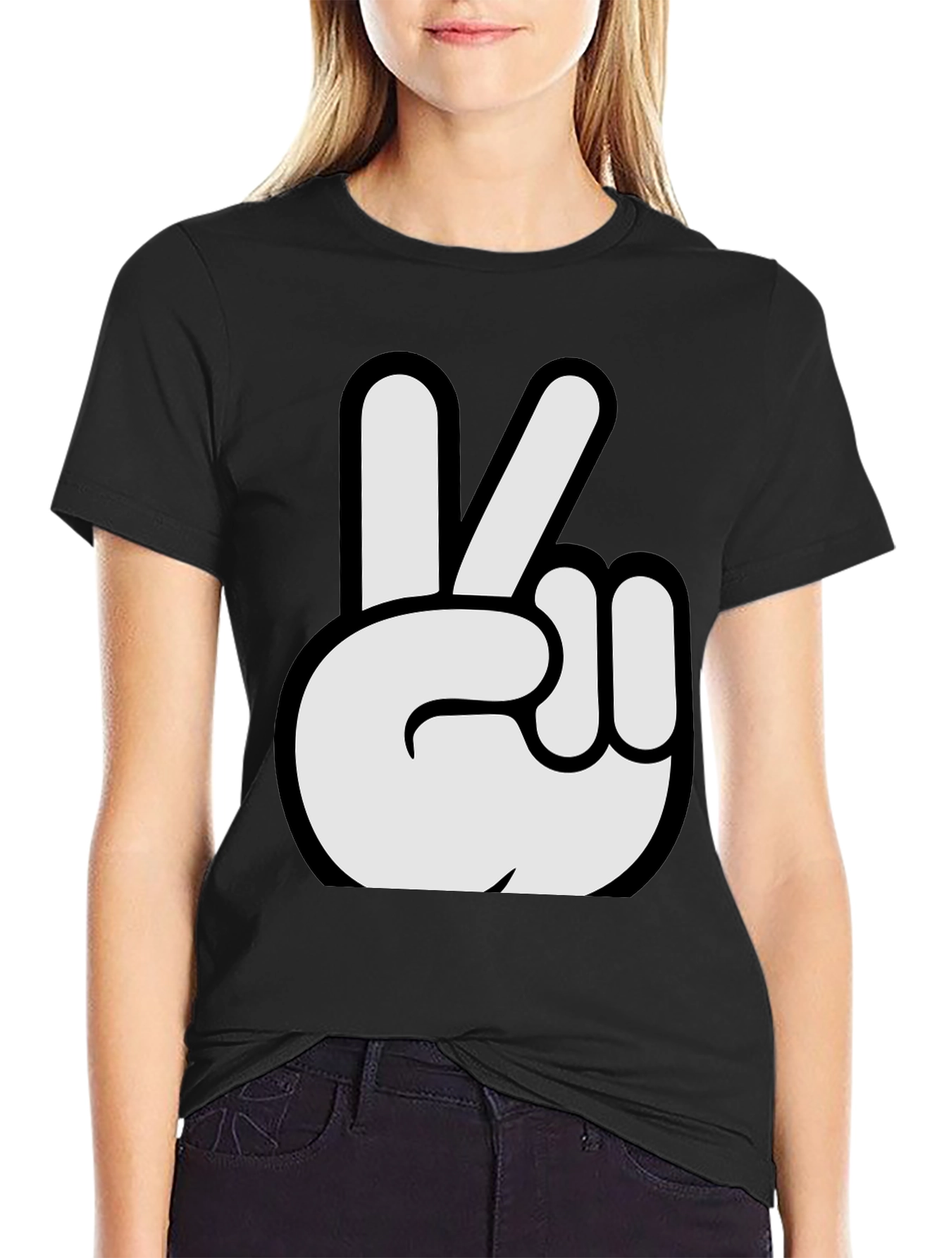Peace Sign Graphic T-Shirt