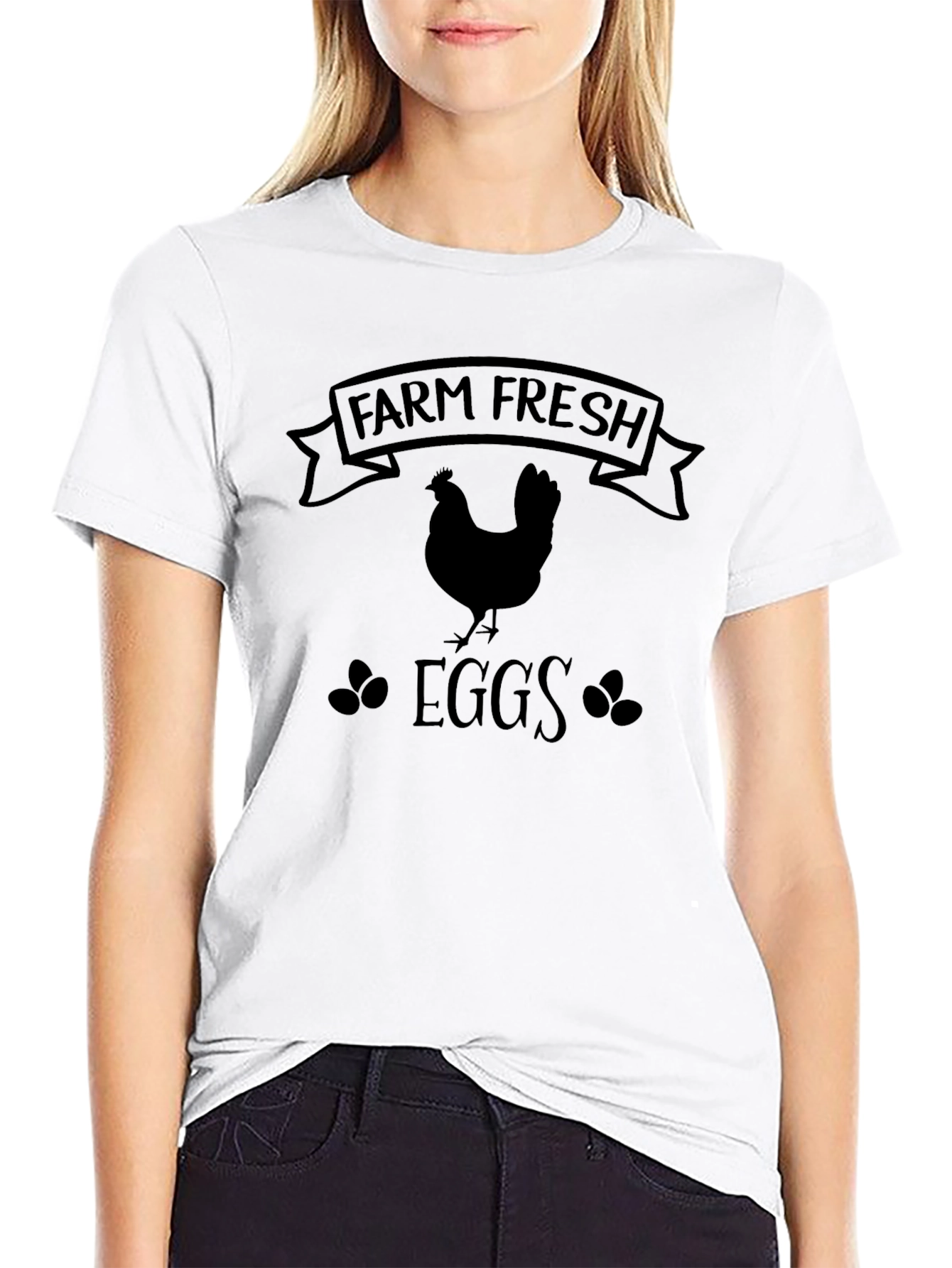 Farm Fresh Eggs Graphic T-Shirt