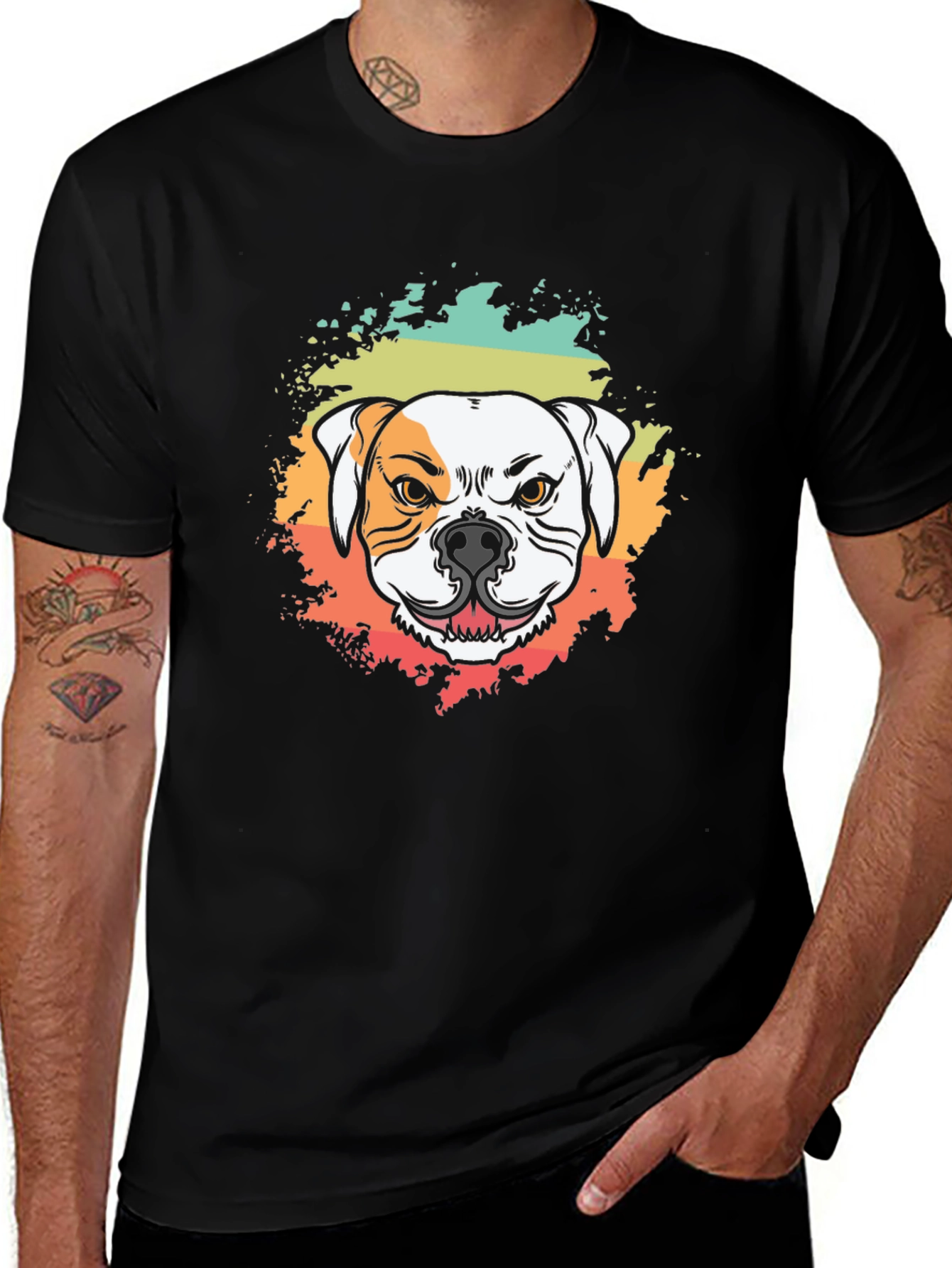 Bulldog Graphic Tee - Retro Dog Lover T-Shirt