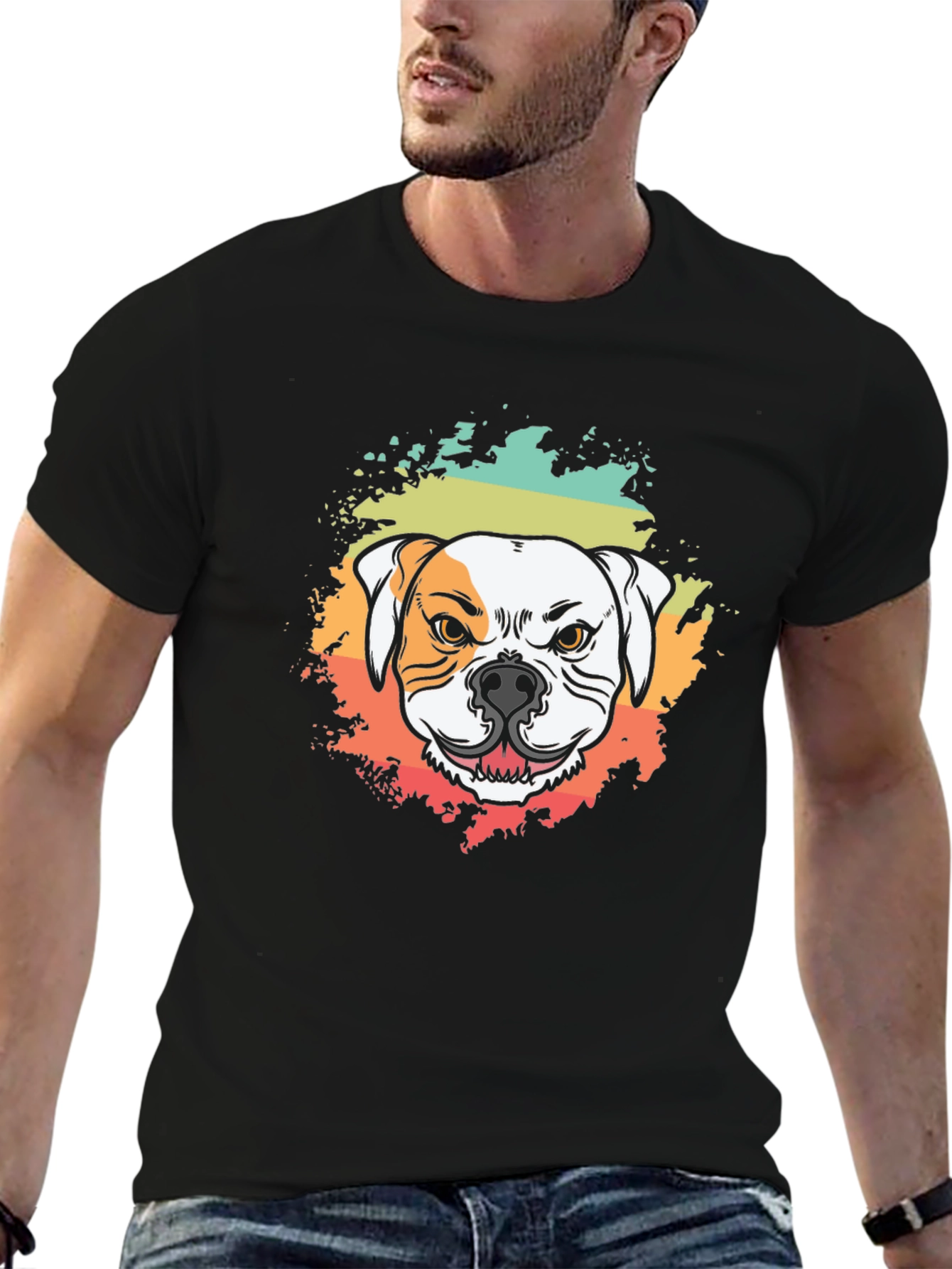 Bulldog Graphic Tee - Retro Dog Lover T-Shirt
