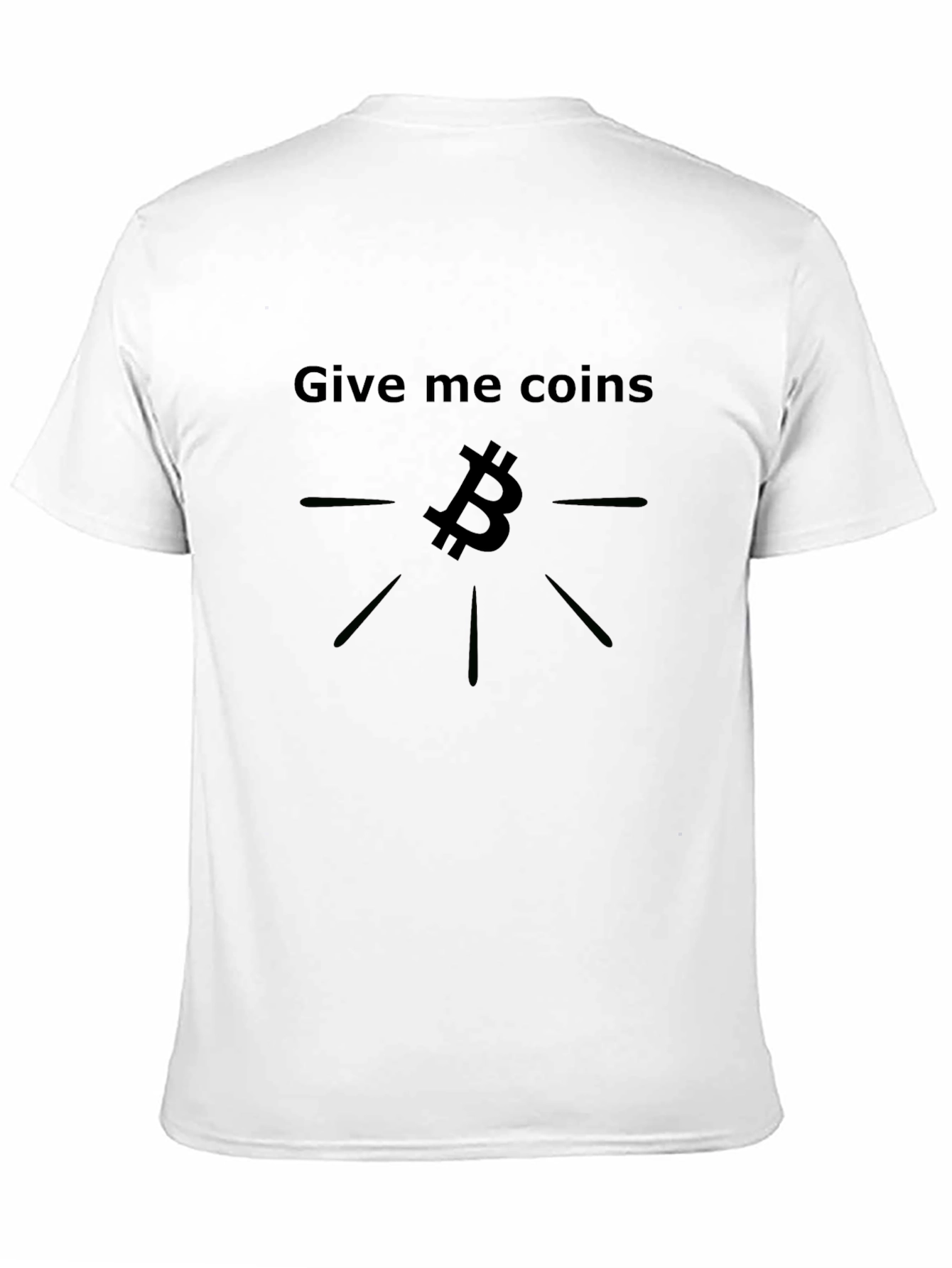 Bitcoin T-Shirt - Give Me Coins Crypto Tee