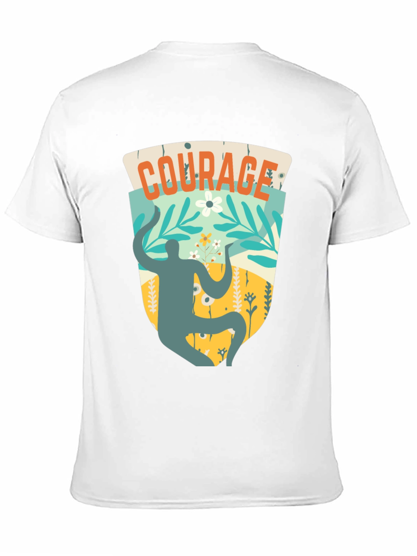 Courage Graphic T-Shirt - Black Cotton Tee