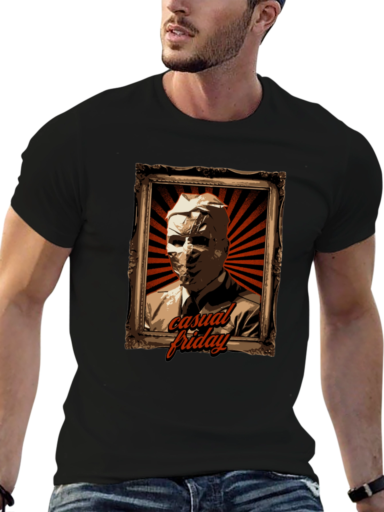 Casual Friday T-Shirt: Retro Portrait Design