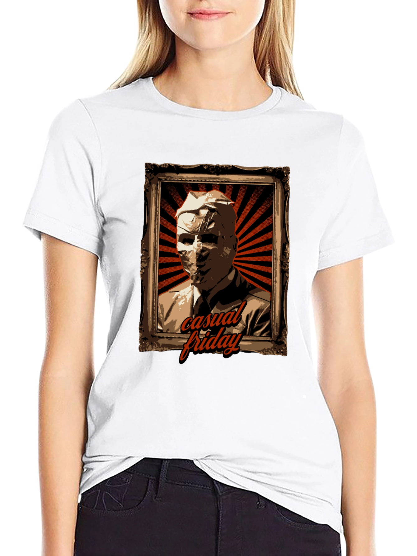 Casual Friday T-Shirt: Retro Portrait Design