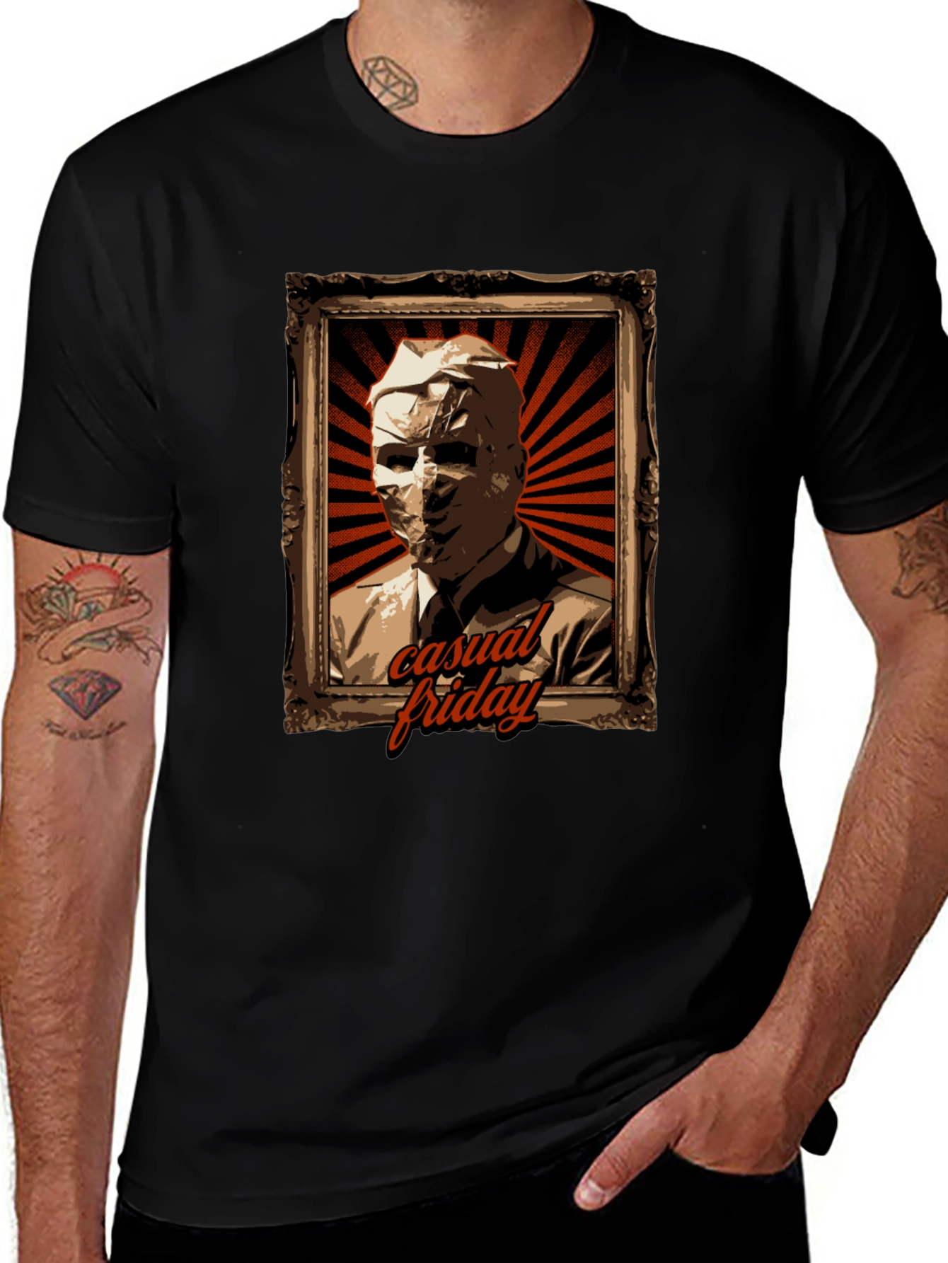Casual Friday T-Shirt: Retro Portrait Design