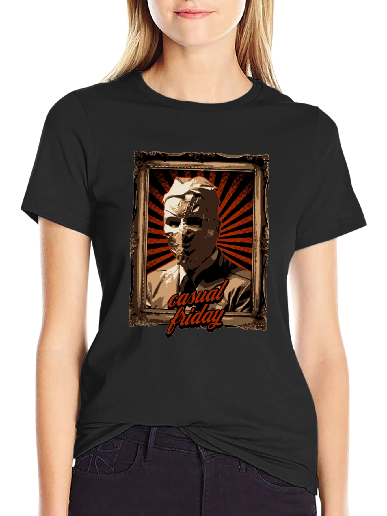 Casual Friday T-Shirt: Retro Portrait Design