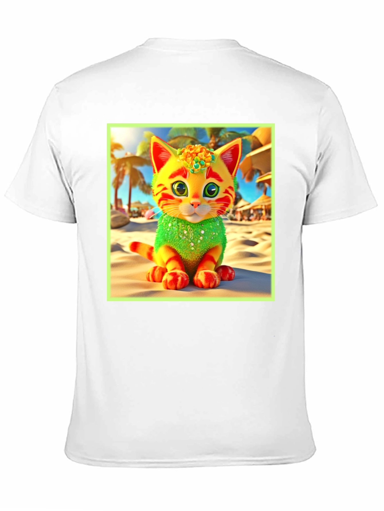 Beach Kitty Graphic T-Shirt