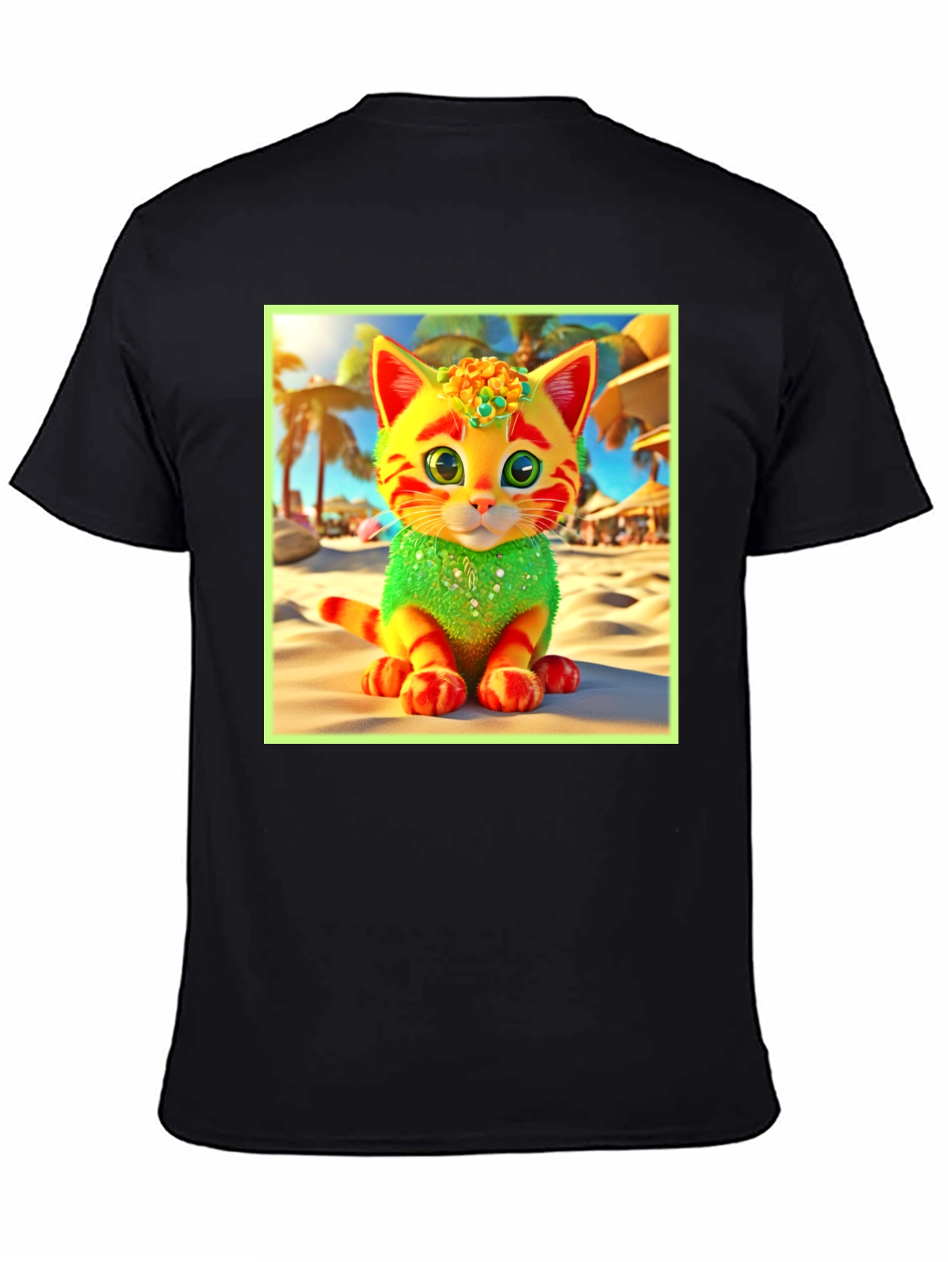 Beach Kitty Graphic T-Shirt