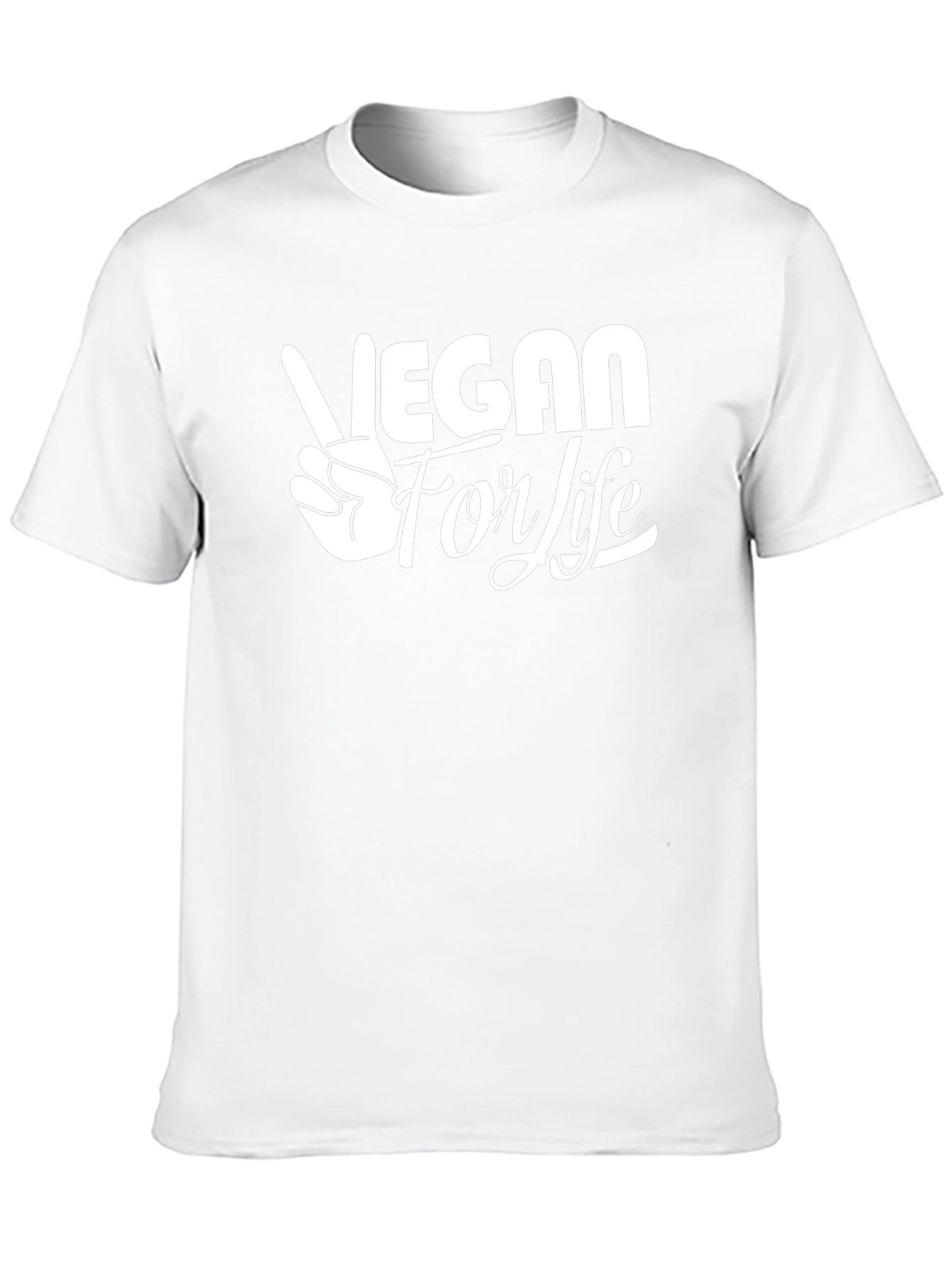 Vegan For Life Graphic T-Shirt - Black