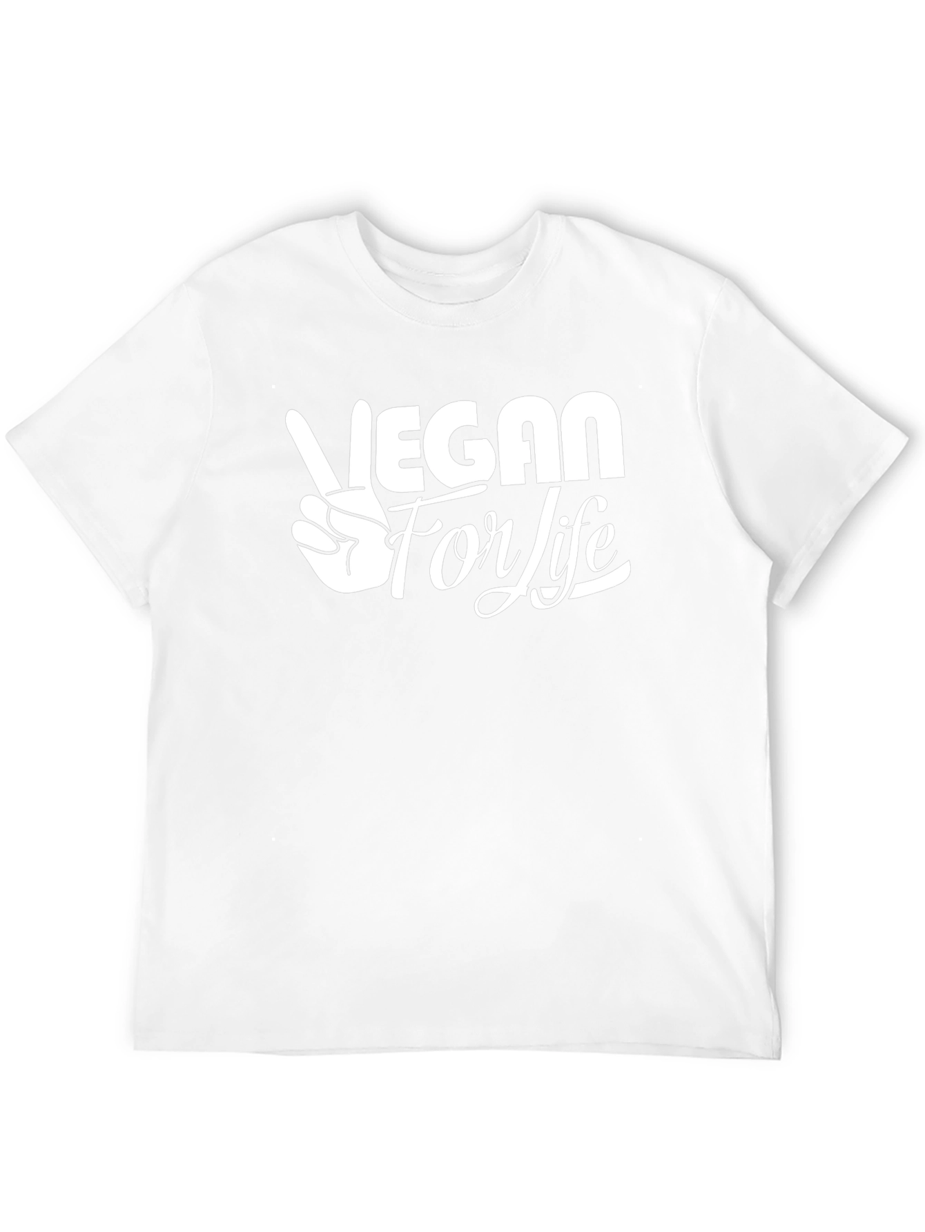 Vegan For Life Graphic T-Shirt - Black