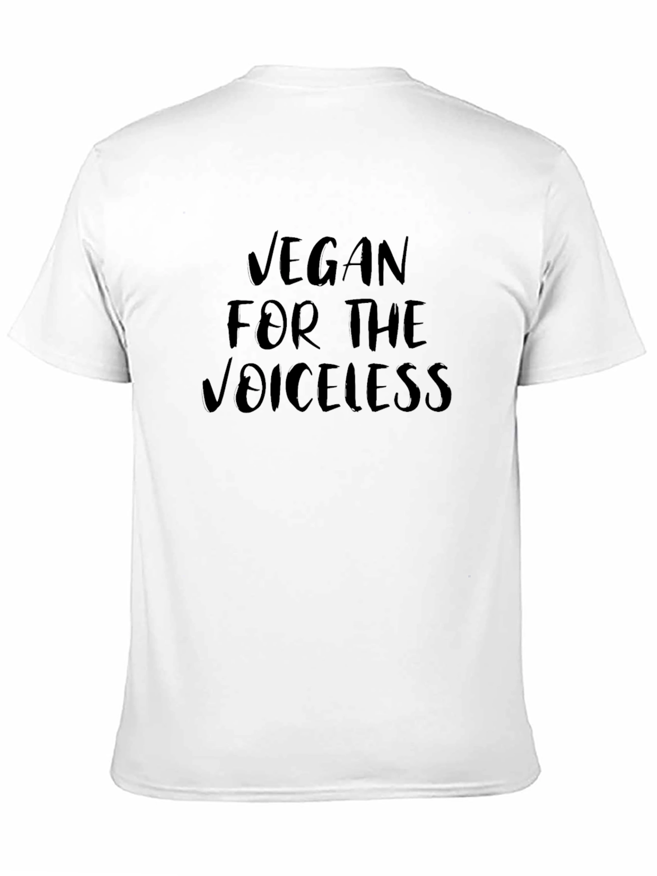 Vegan For The Voiceless Black T-Shirt