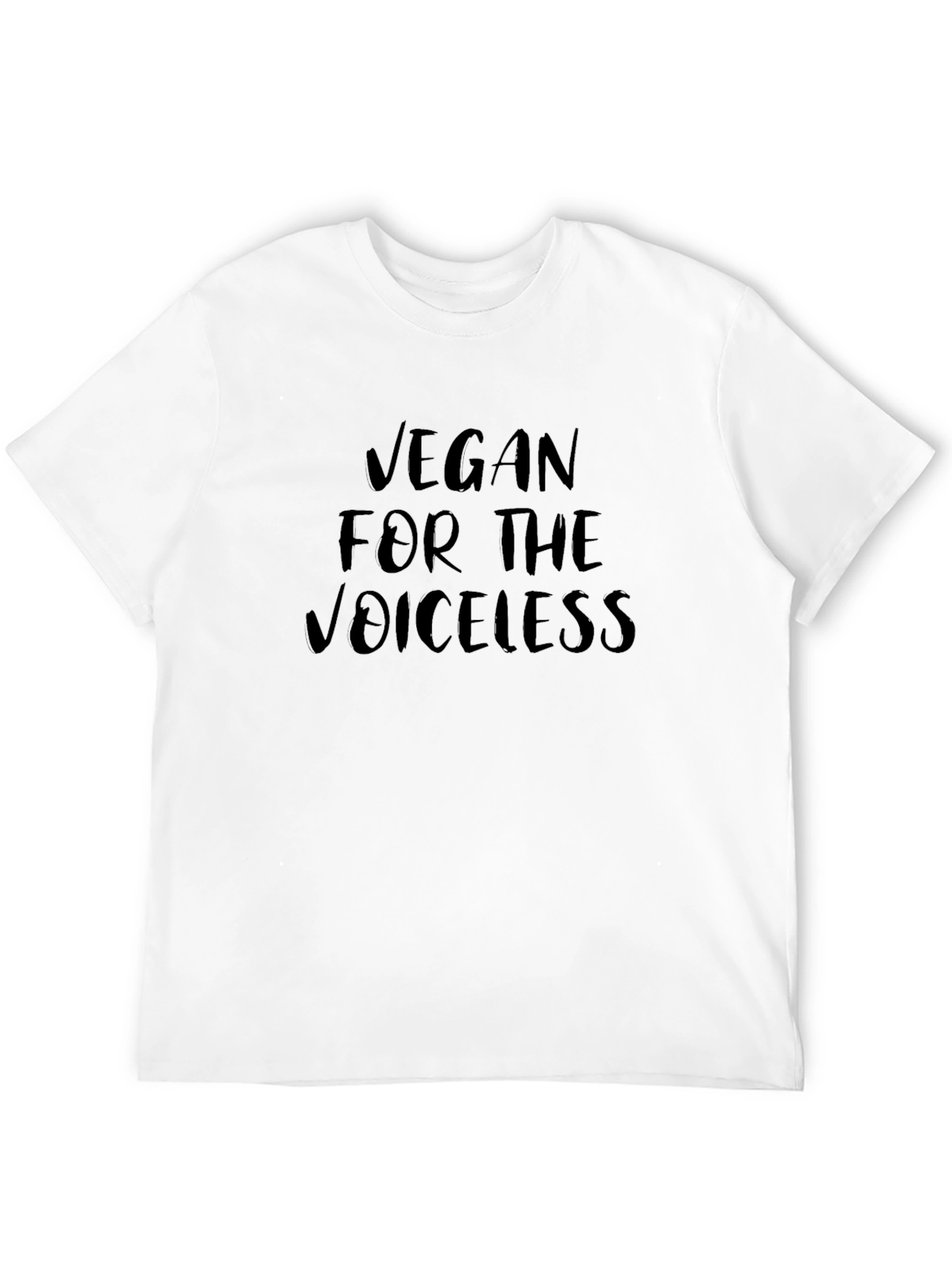 Vegan For The Voiceless Black T-Shirt