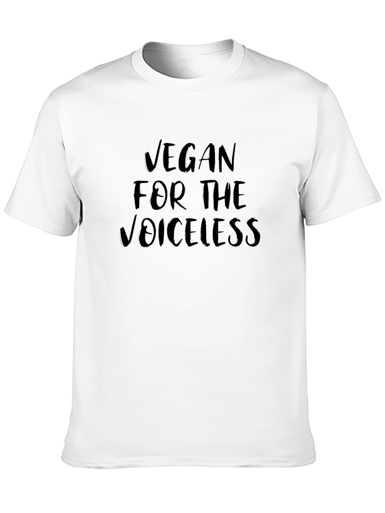 Vegan For The Voiceless Black T-Shirt