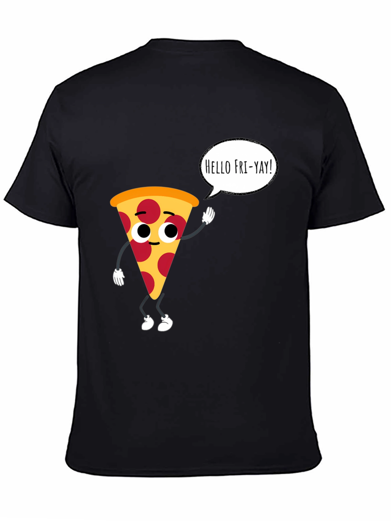 Pizza Fri-Yay Black T-Shirt