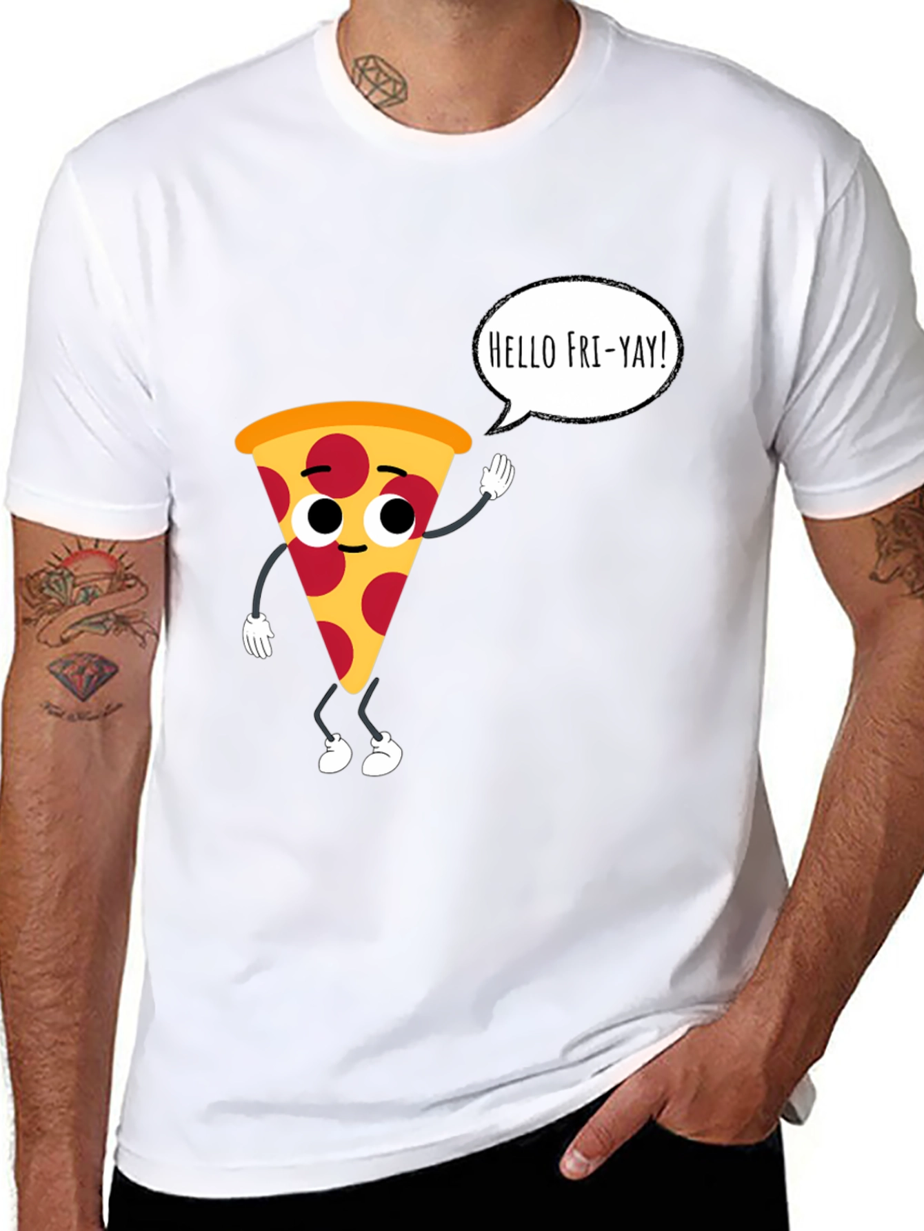 Pizza Fri-Yay Black T-Shirt