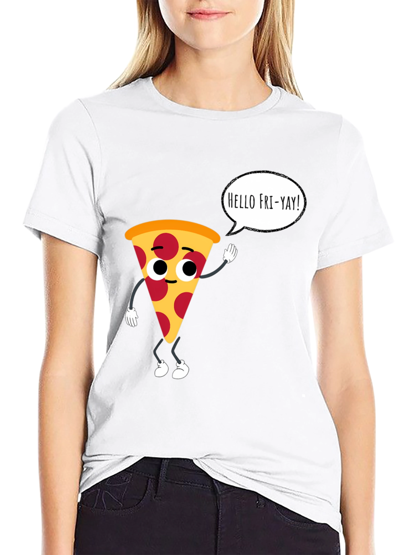 Pizza Fri-Yay Black T-Shirt