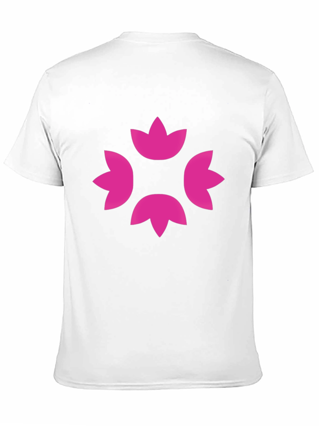 Stylish Black Tee with Pink Floral Design