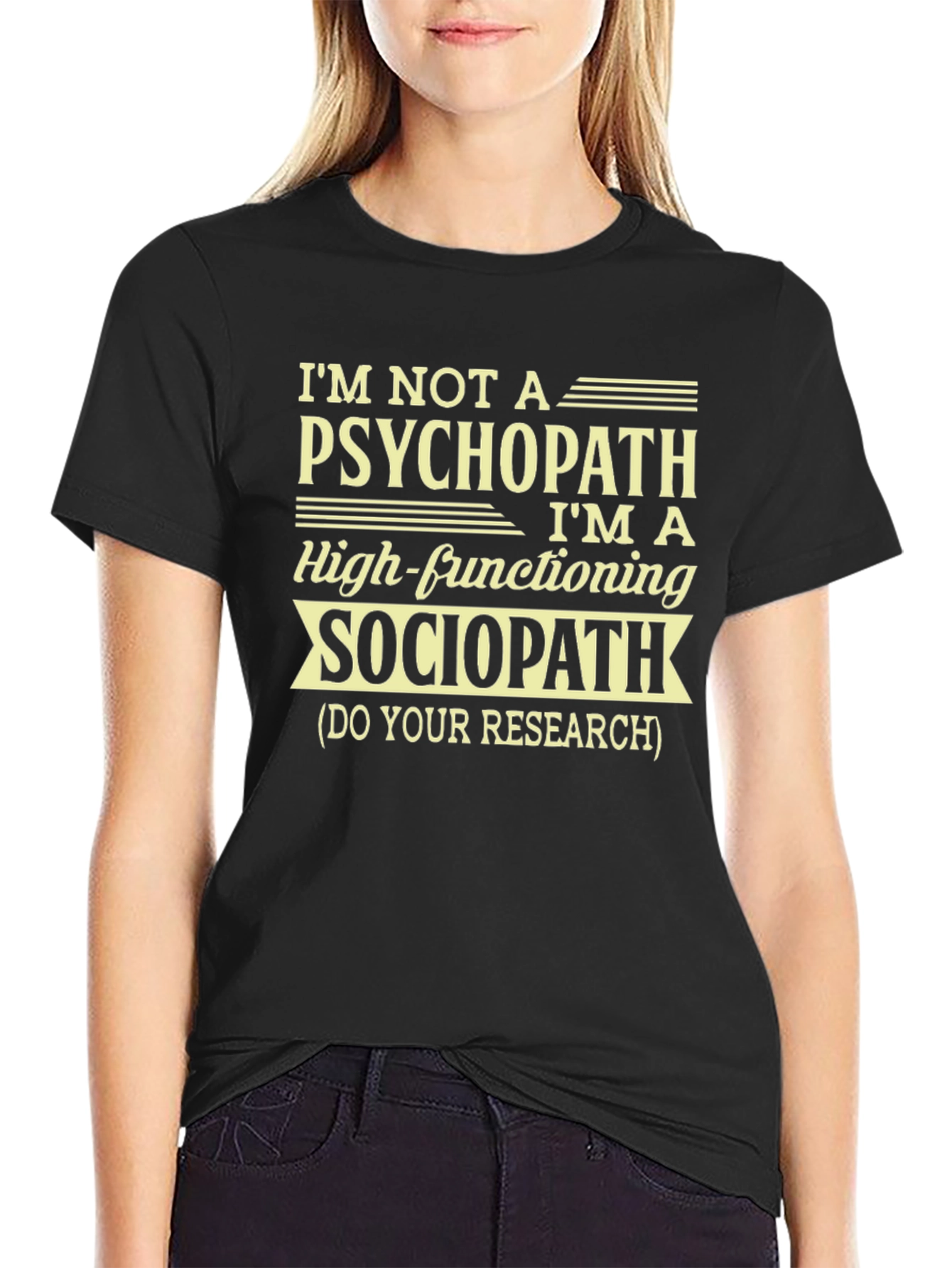 Psychopath Sociopath Funny Graphic T-Shirt