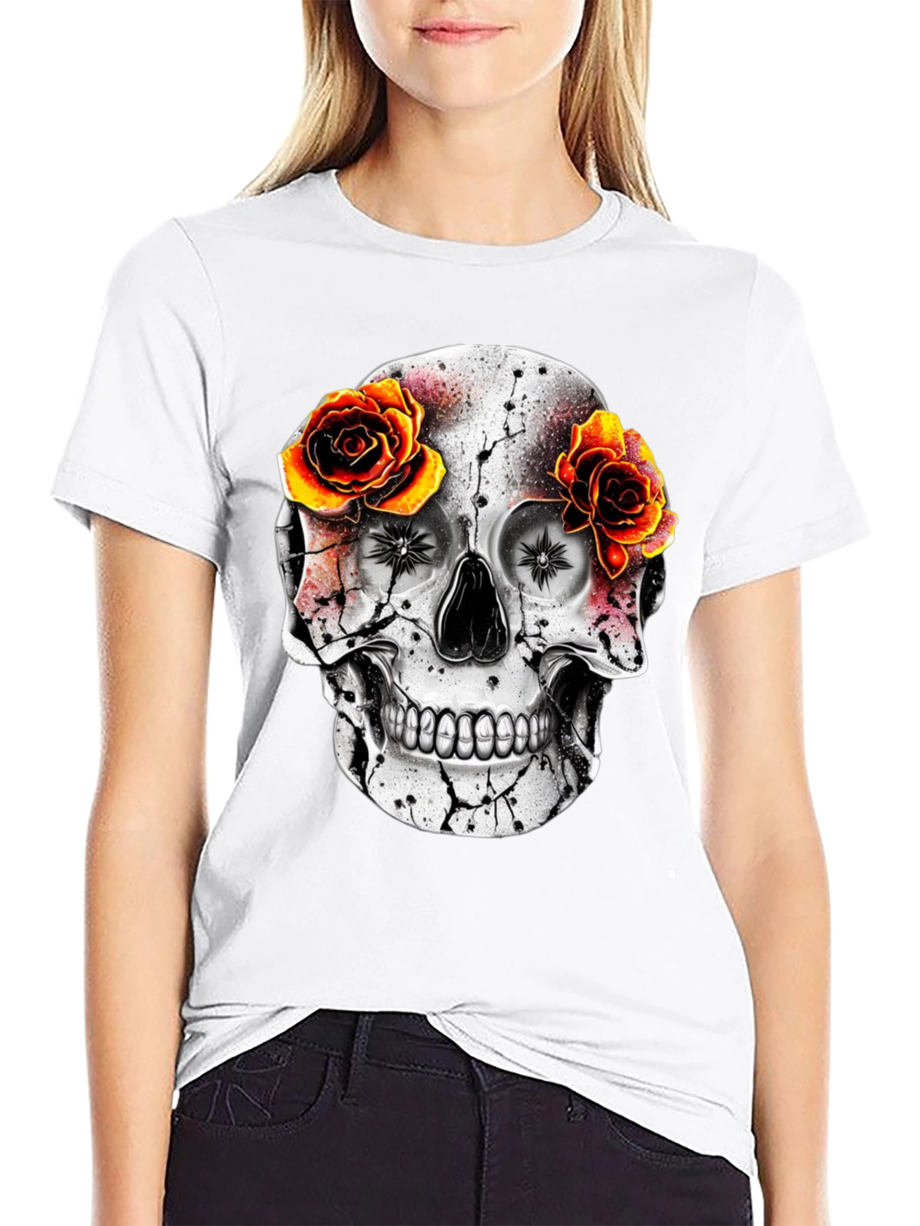 Skull & Roses Graphic Tee