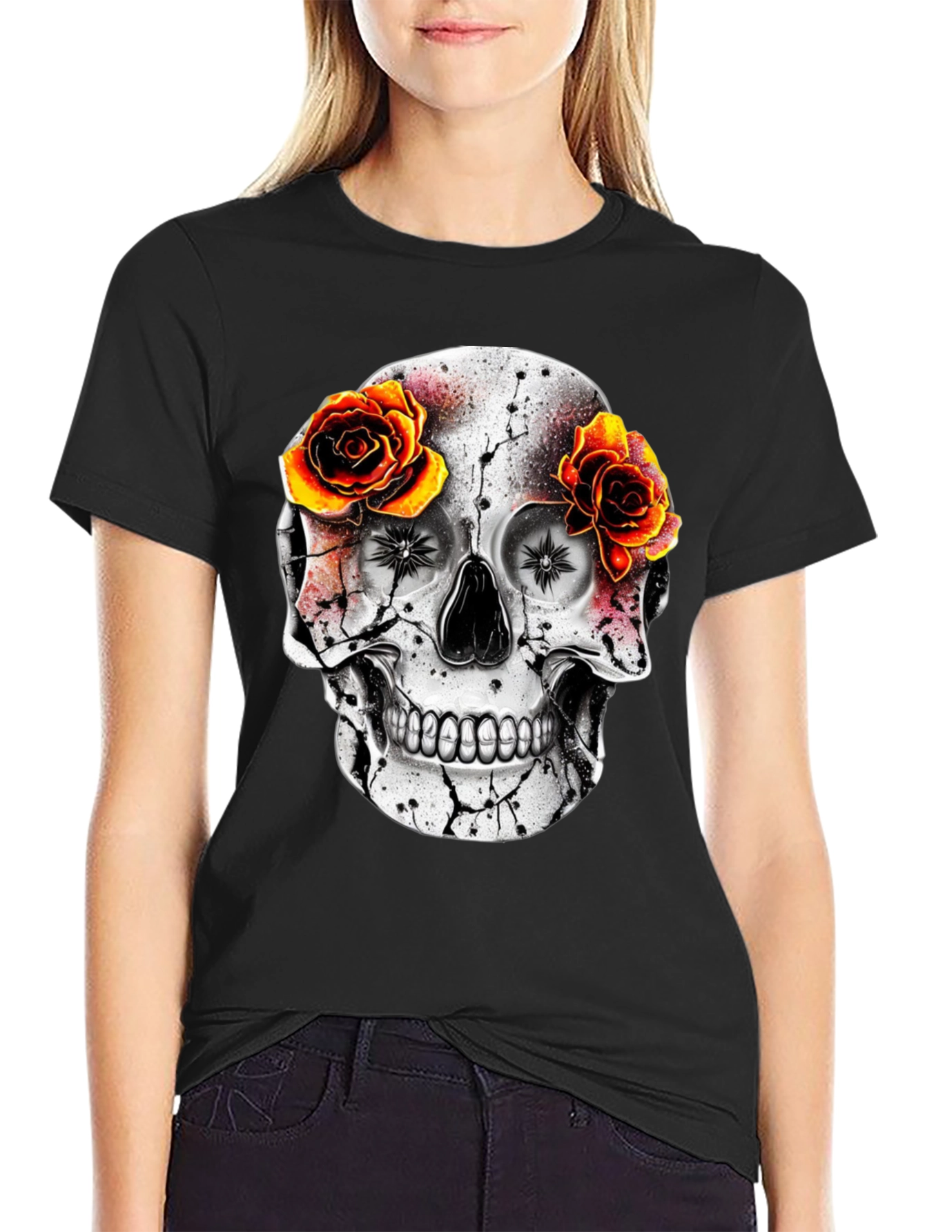 Skull & Roses Graphic Tee