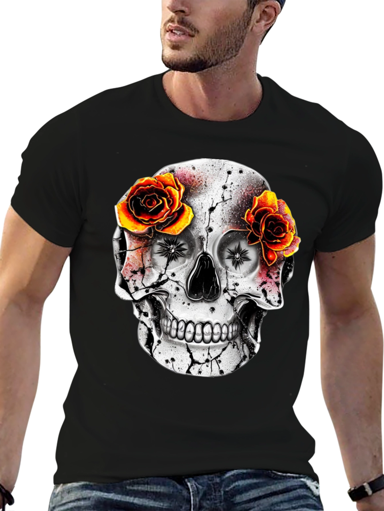 Skull & Roses Graphic Tee