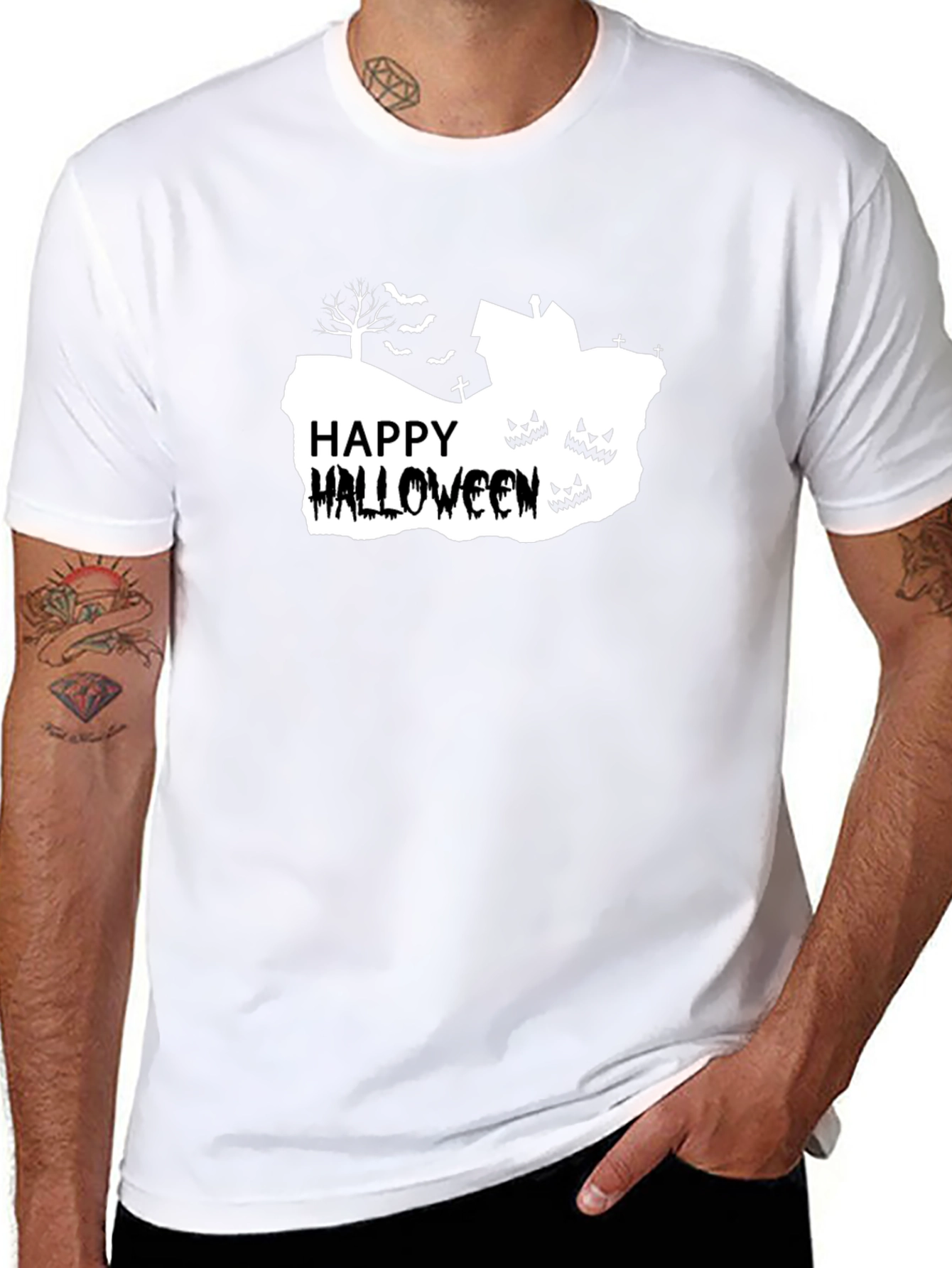 Happy Halloween T-Shirt - Spooky Design