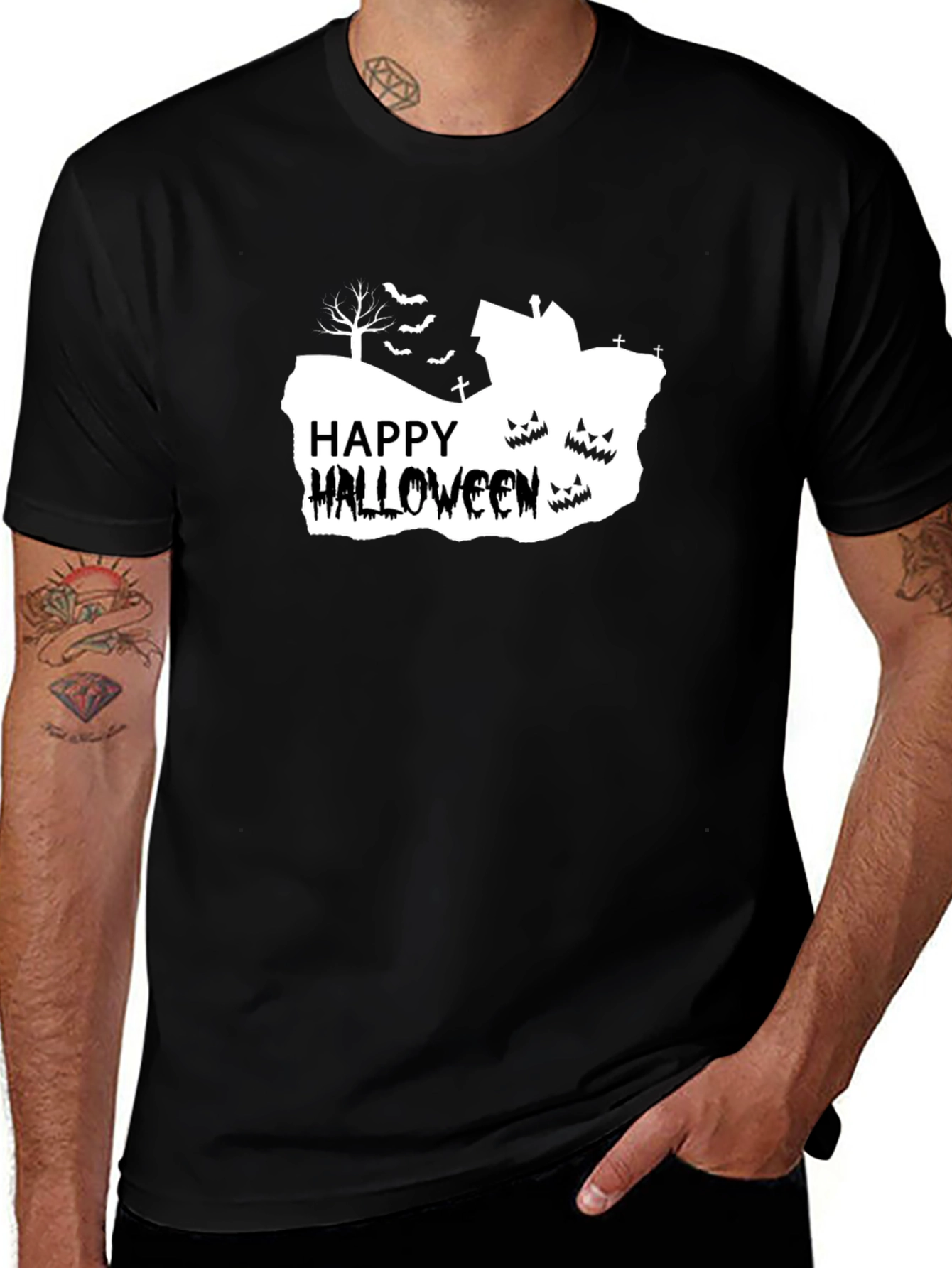 Happy Halloween T-Shirt - Spooky Design