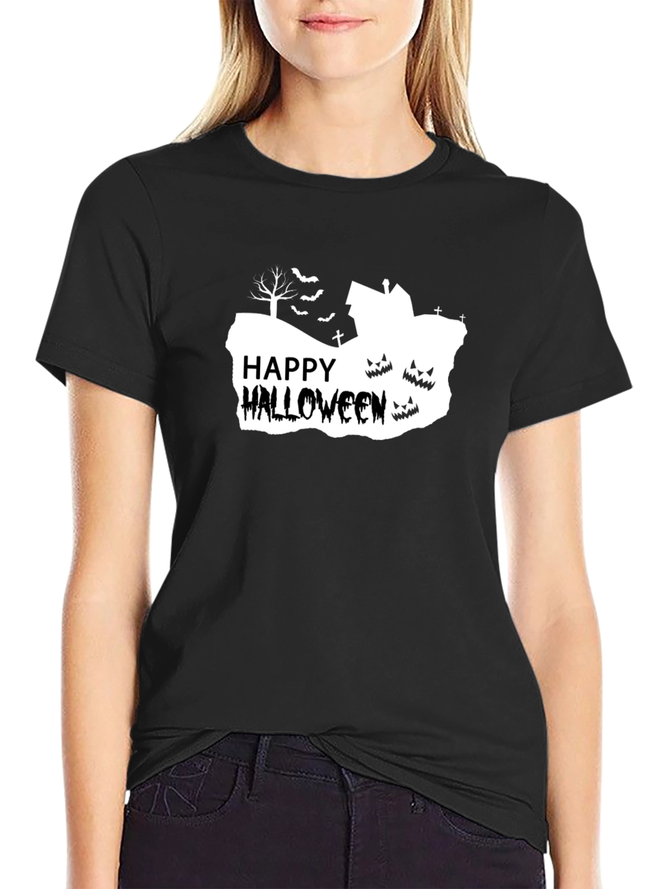 Happy Halloween T-Shirt - Spooky Design