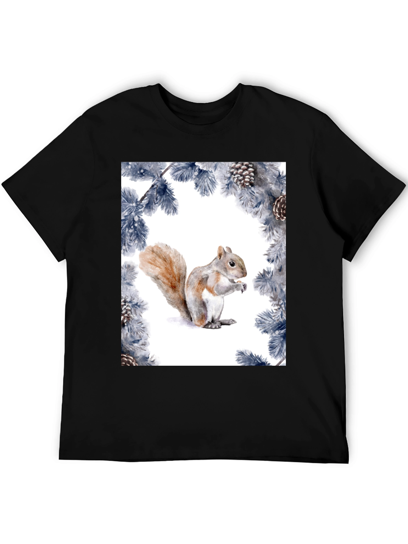 Squirrel Pine Cone Graphic Tee
