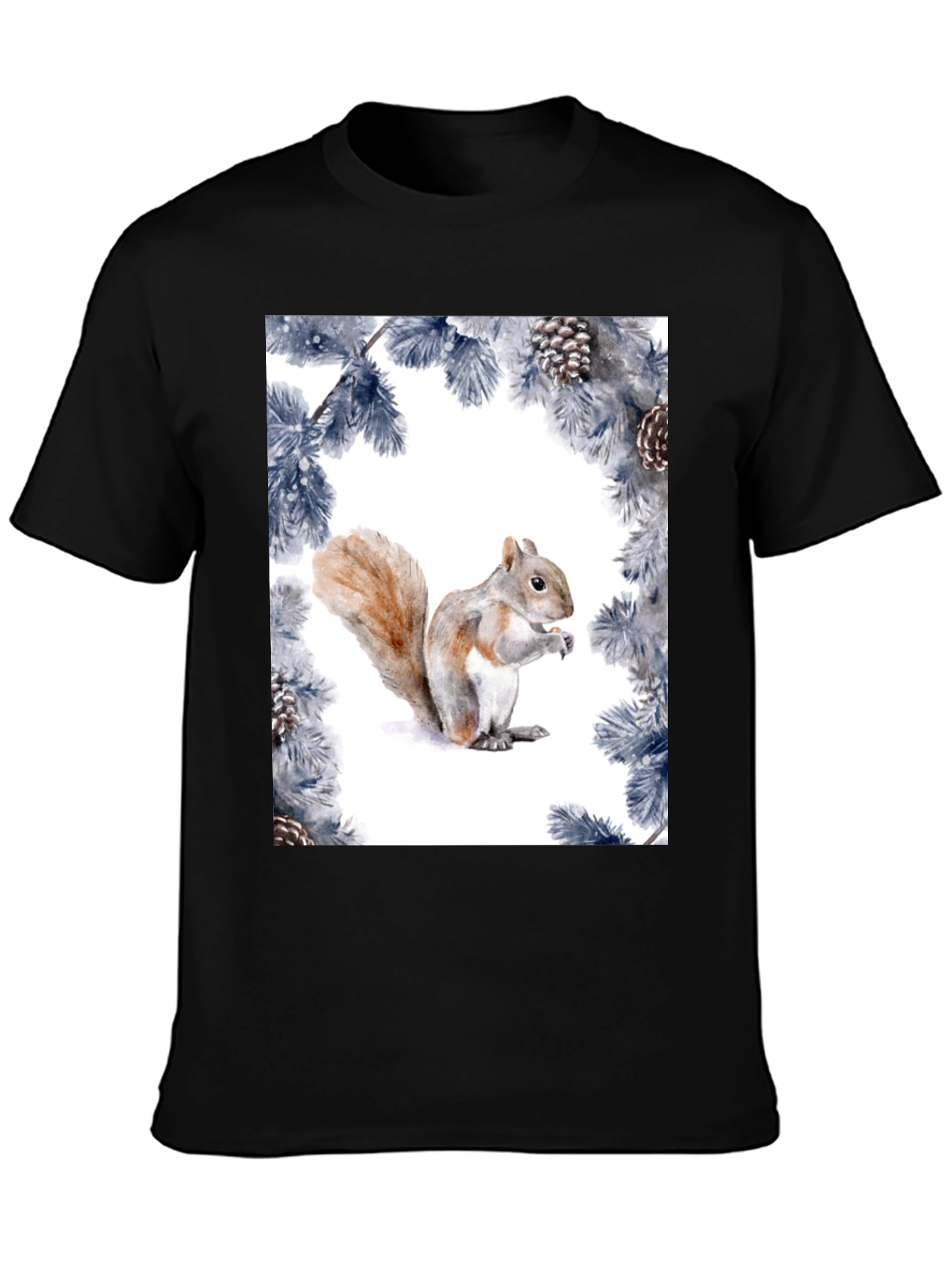 Squirrel Pine Cone Graphic Tee
