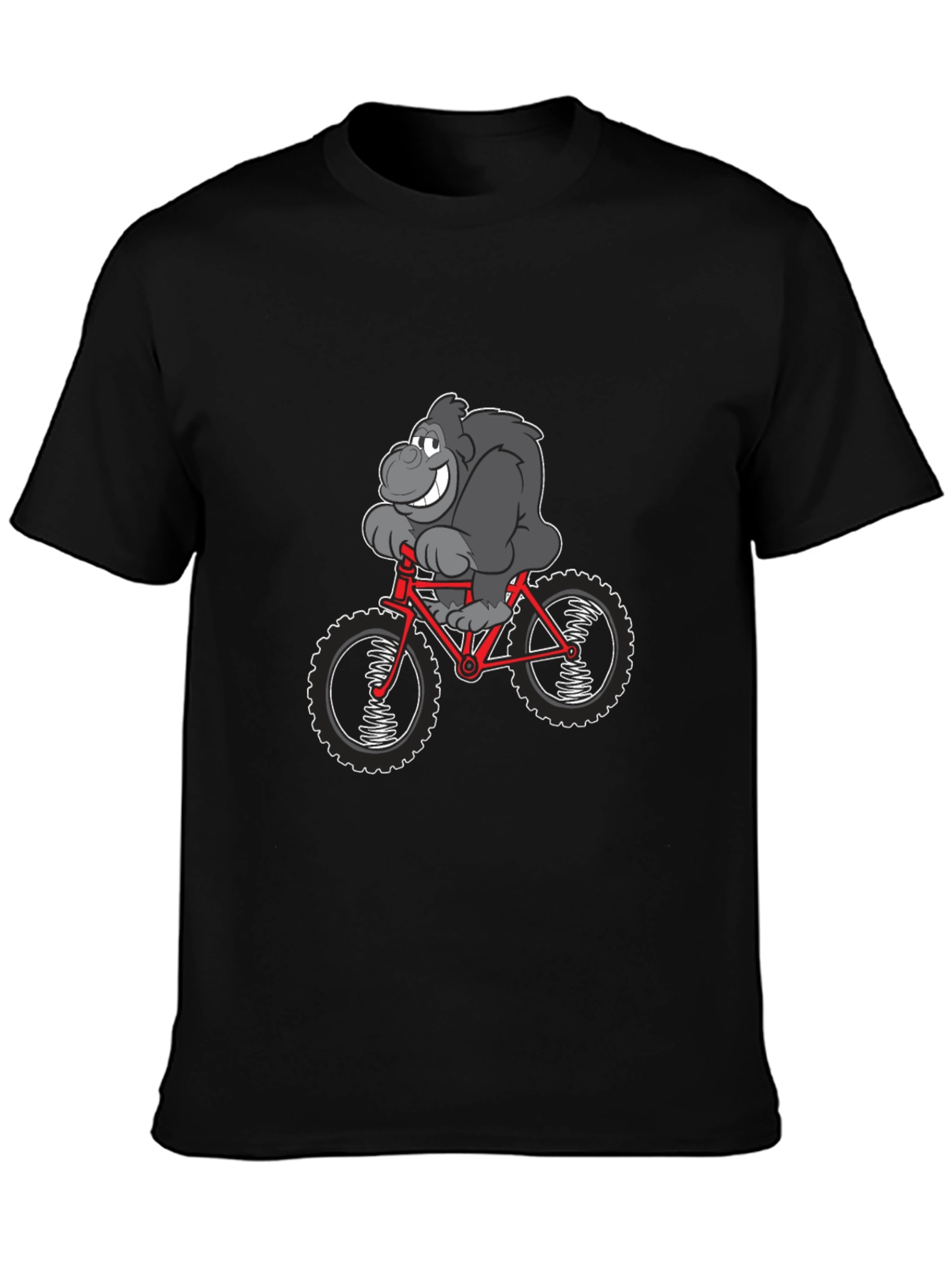 Gorilla Biking Graphic Tee - Black