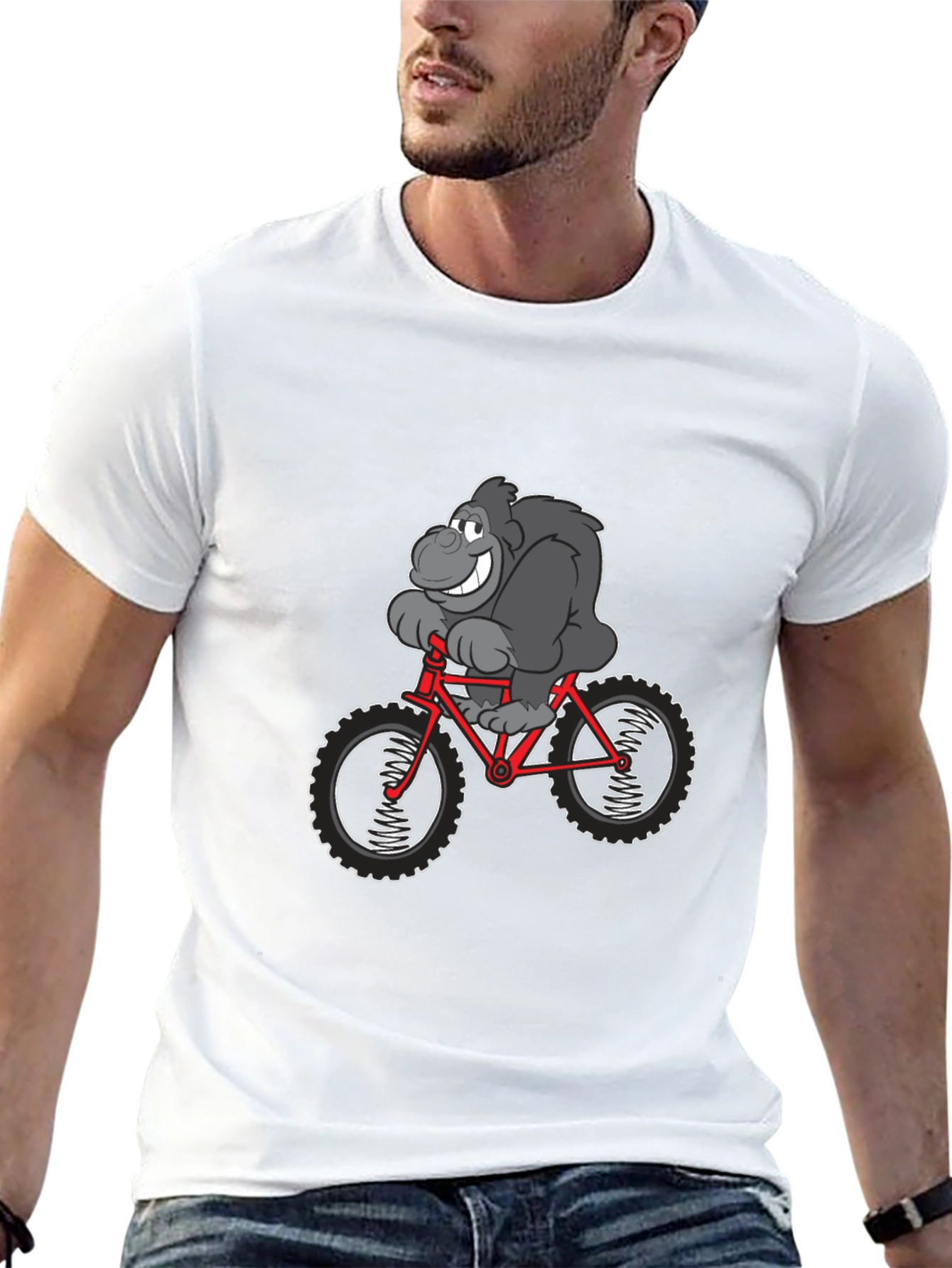 Gorilla Biking Graphic Tee - Black