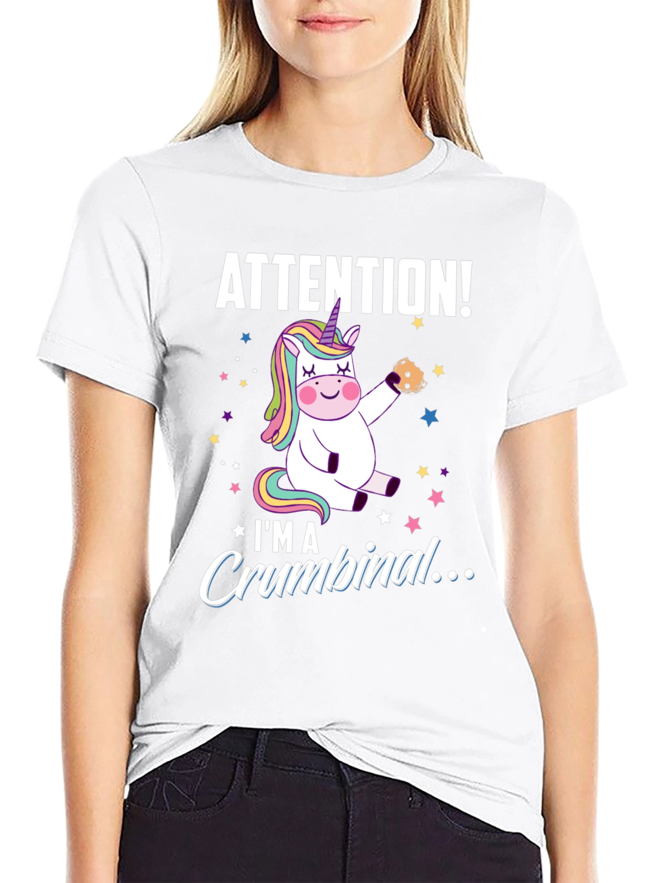 Unicorn Crumbinal Black T-Shirt