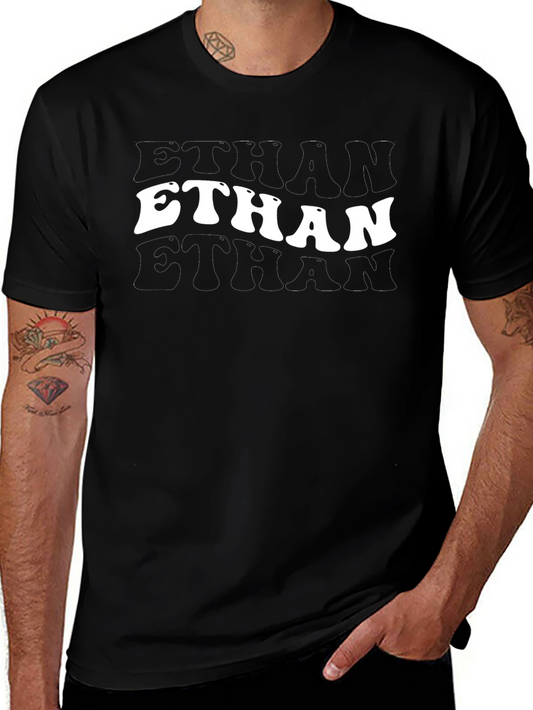 Ethan T-Shirt - Retro Stacked Name Tee