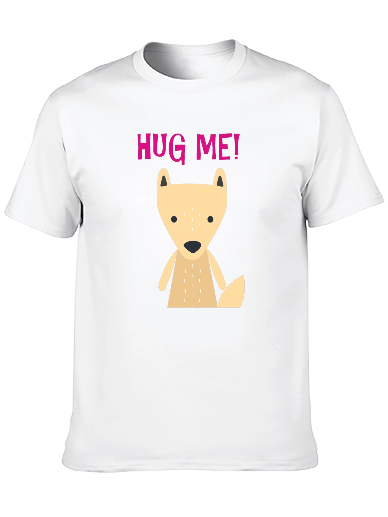 Cute Cartoon Fox Hug Me! Graphic T-Shirt