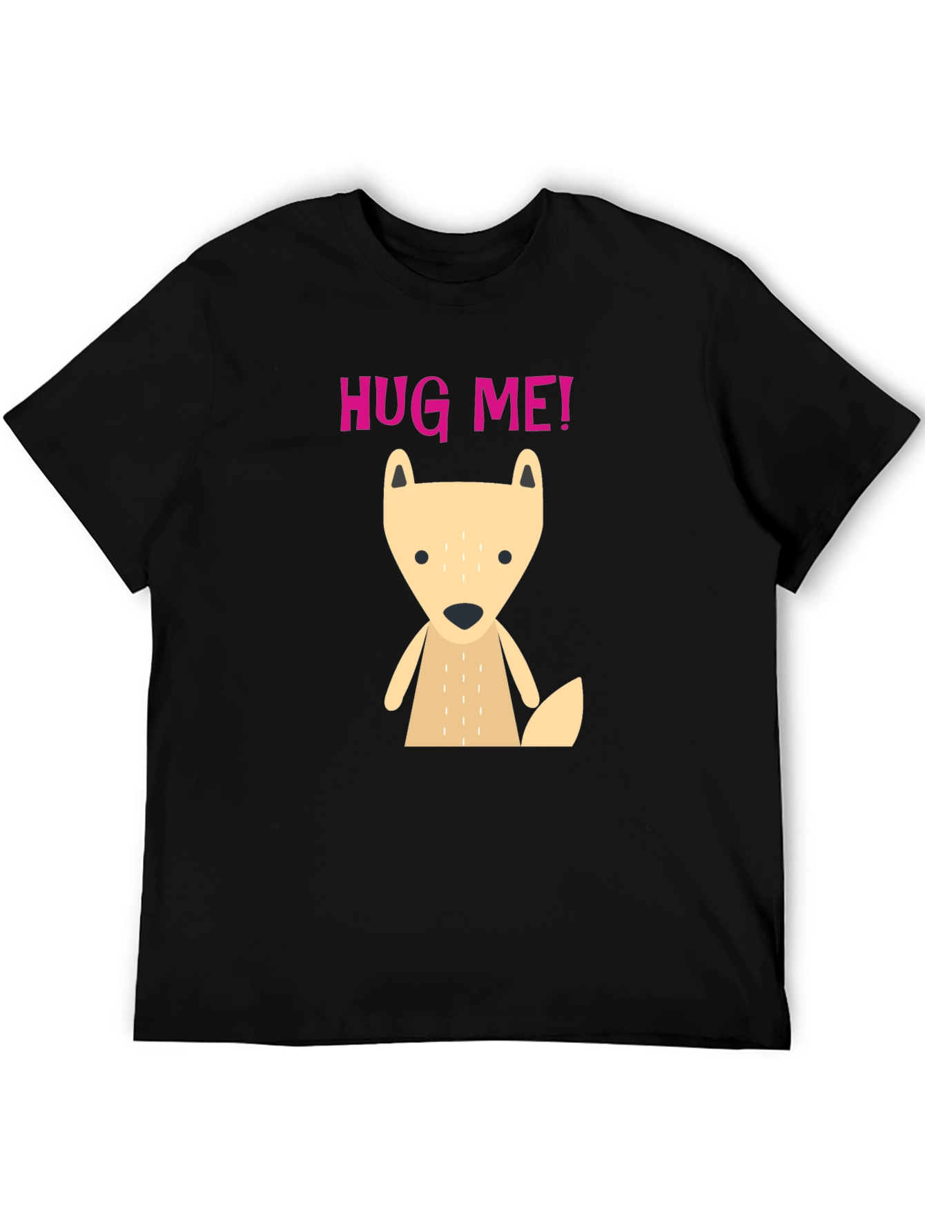 Cute Cartoon Fox Hug Me! Graphic T-Shirt