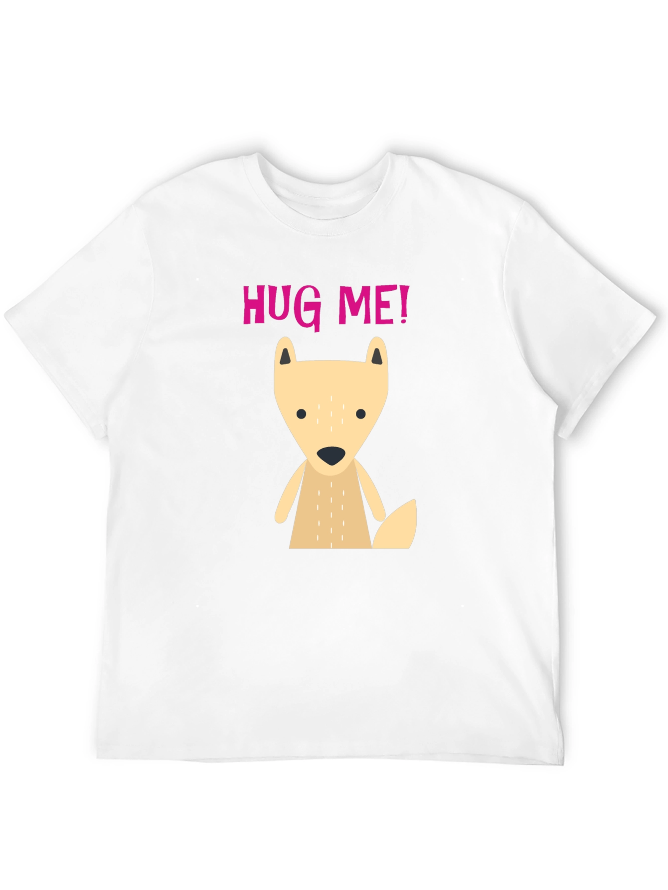 Cute Cartoon Fox Hug Me! Graphic T-Shirt