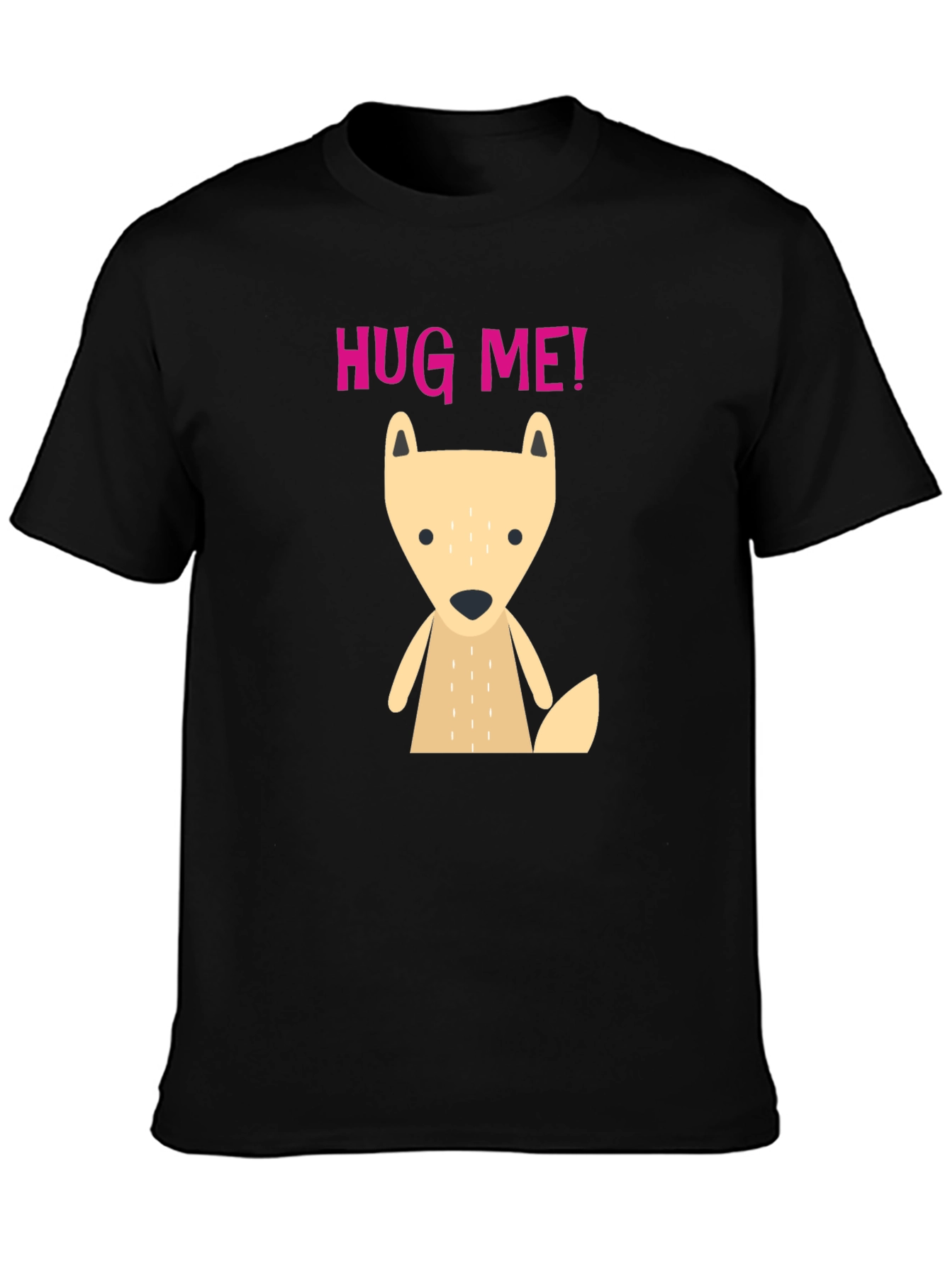 Cute Cartoon Fox Hug Me! Graphic T-Shirt