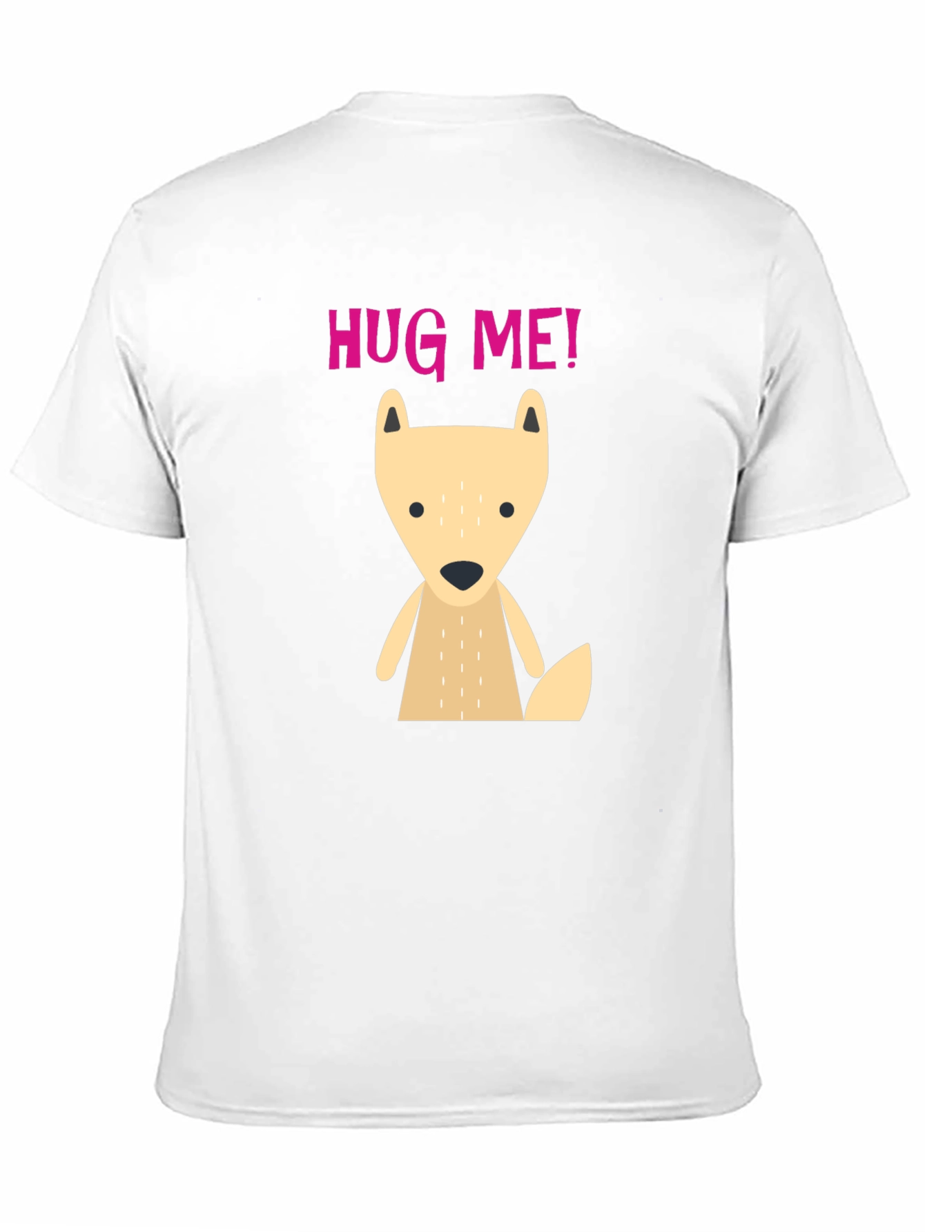 Cute Cartoon Fox Hug Me! Graphic T-Shirt